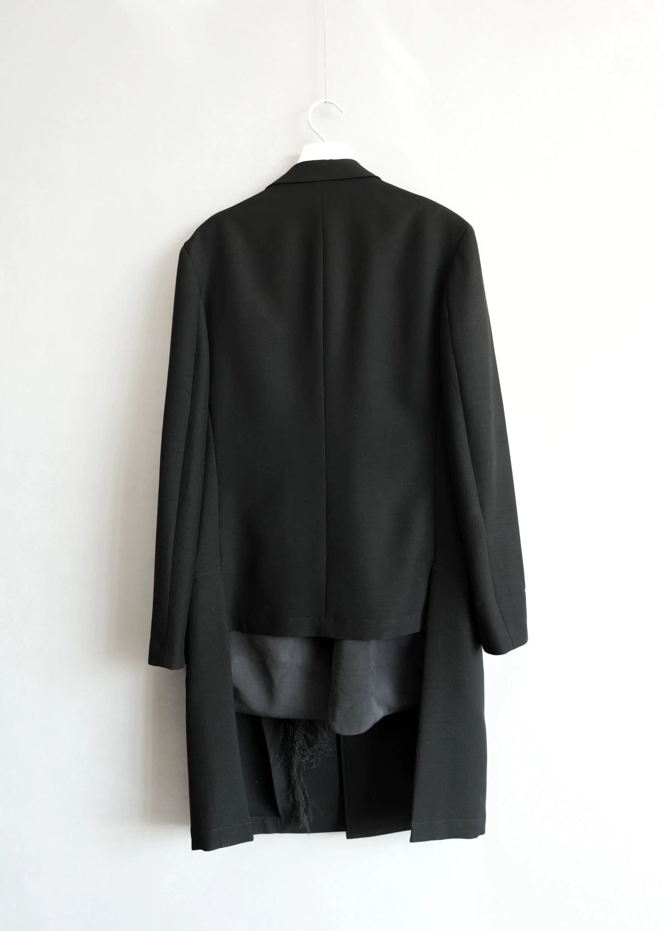 Yohji Yamamoto Yohji Yamamoto 18AW Ghost Face Discharge Double Coat Size US M / EU 48-50 / 2 - 4 Thumbnail