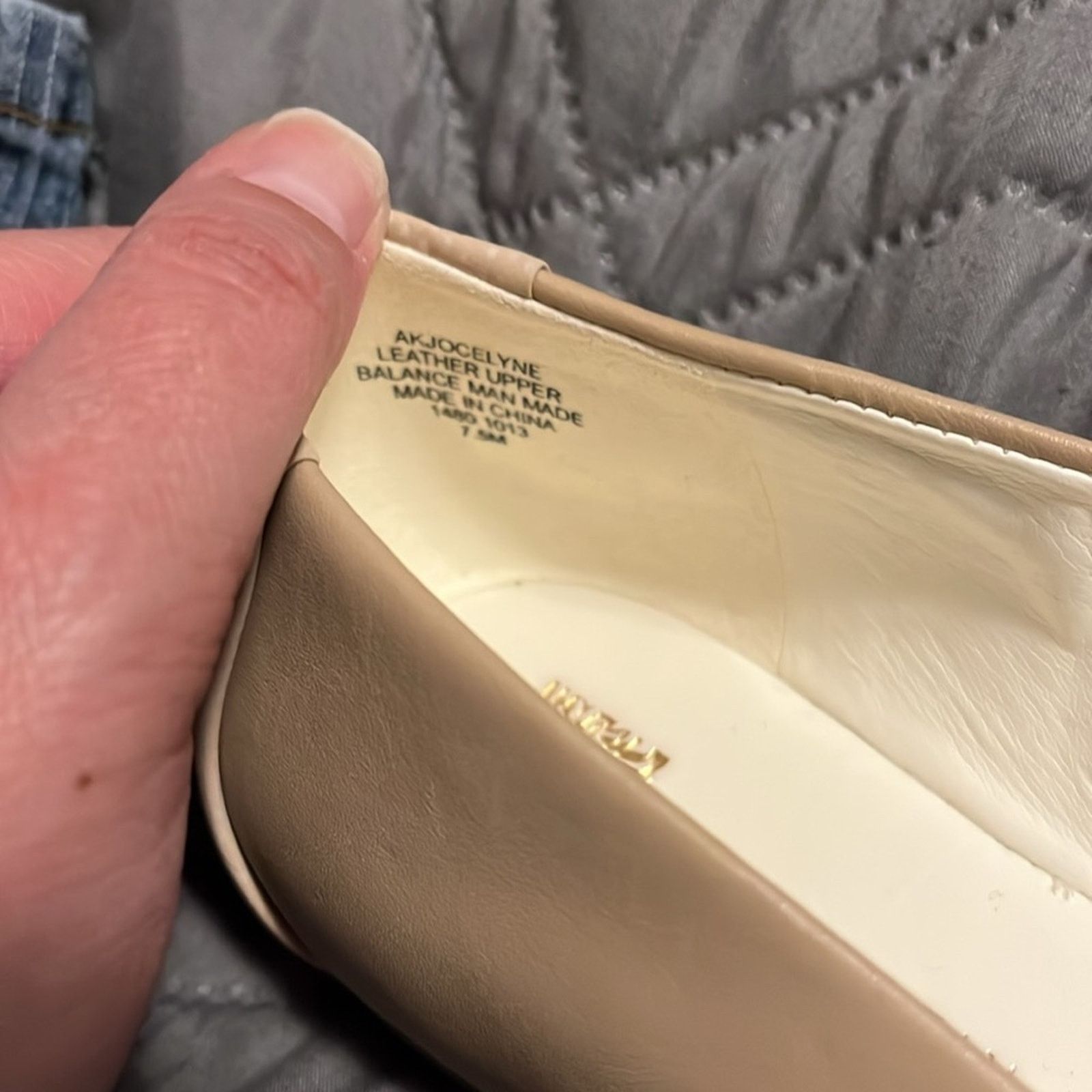 Anne Klein Anne Klein Jocelyne Cream ballet Flats with Metallic Bow 6.5 Size US 6.5 / IT 36.5 - 4 Thumbnail