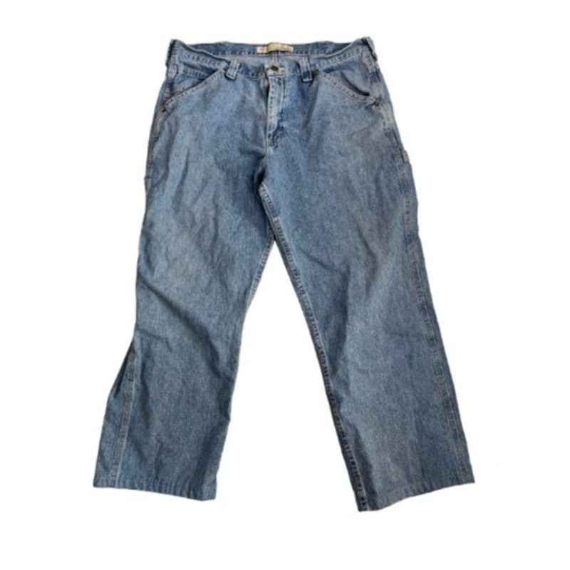 Lee Lee Dungarees Carpenter Jeans Men's Waist 36" Inseam 26" Size US 36 / EU 52 - 1 Thumbnail