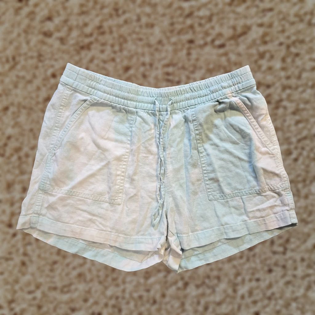 J.Crew J.CREW Shorts Womens XS Blue Pull On Linen Blend 3 Inch Casual Beach Size 26" / US 2 / IT 38 - 1 Thumbnail