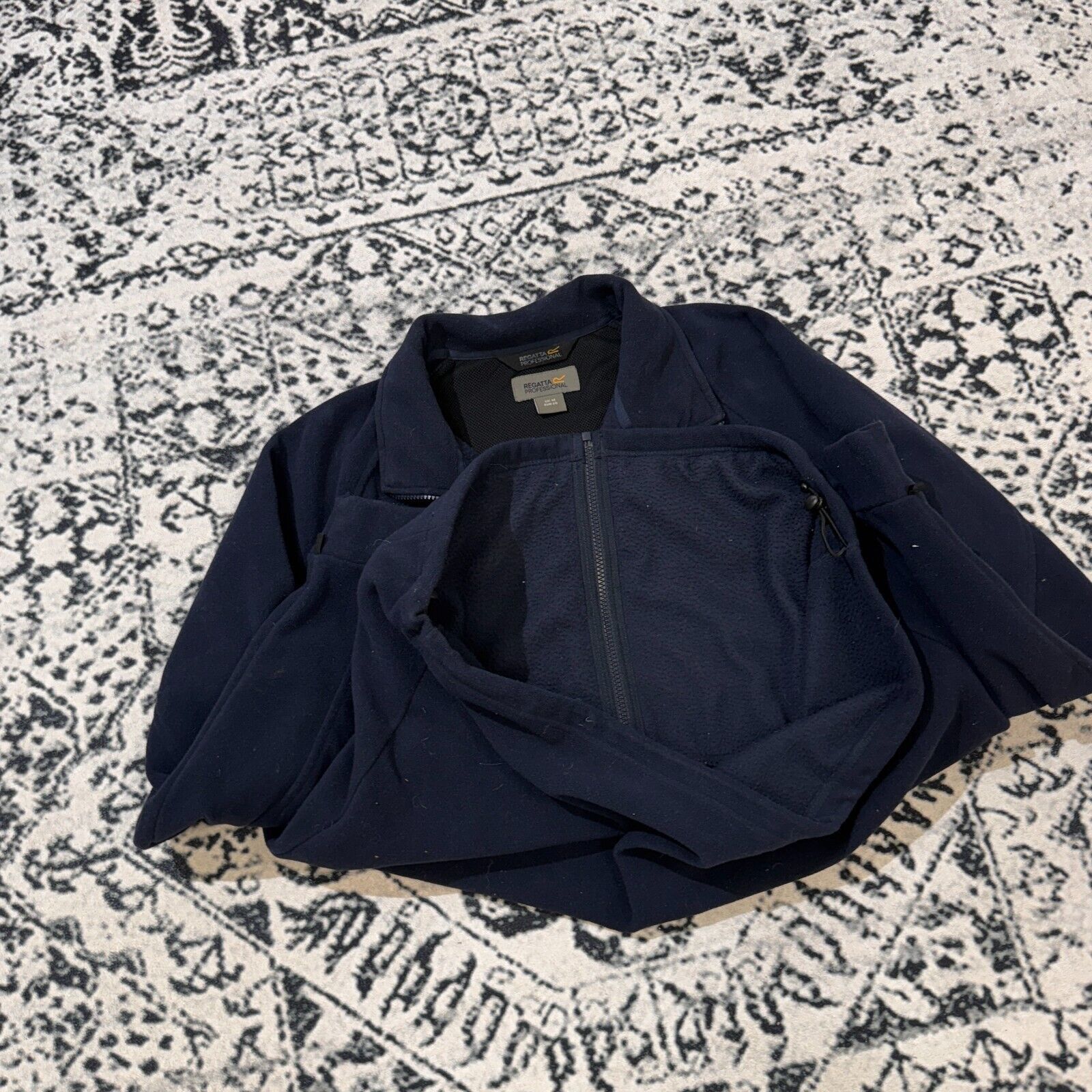Vintage Vintage Regatta Navy Polyester Fleece Zip Size M Outdoor 90s Size US M / EU 48-50 / 2 - 11 Thumbnail