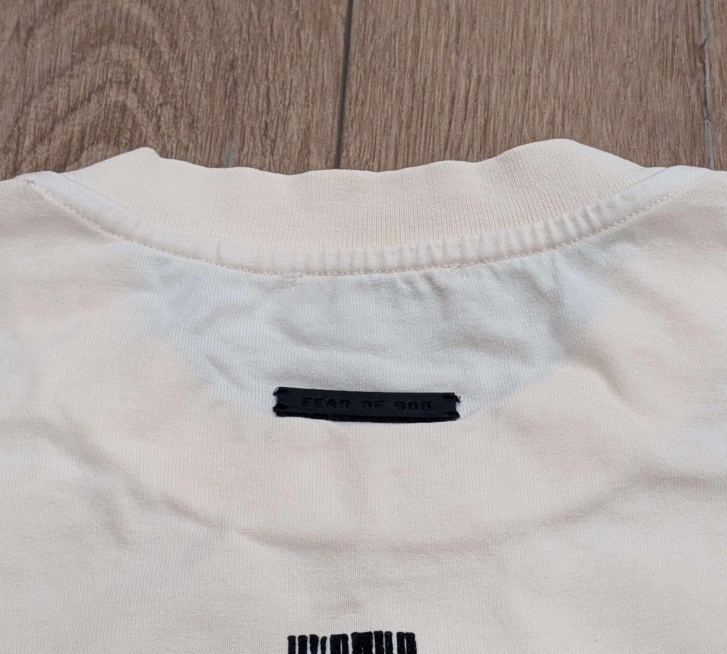 Fear of God FEAR OF GOD Logo Thunderbird LS T-Shirt Cream Large Size US L / EU 52-54 / 3 - 5 Thumbnail