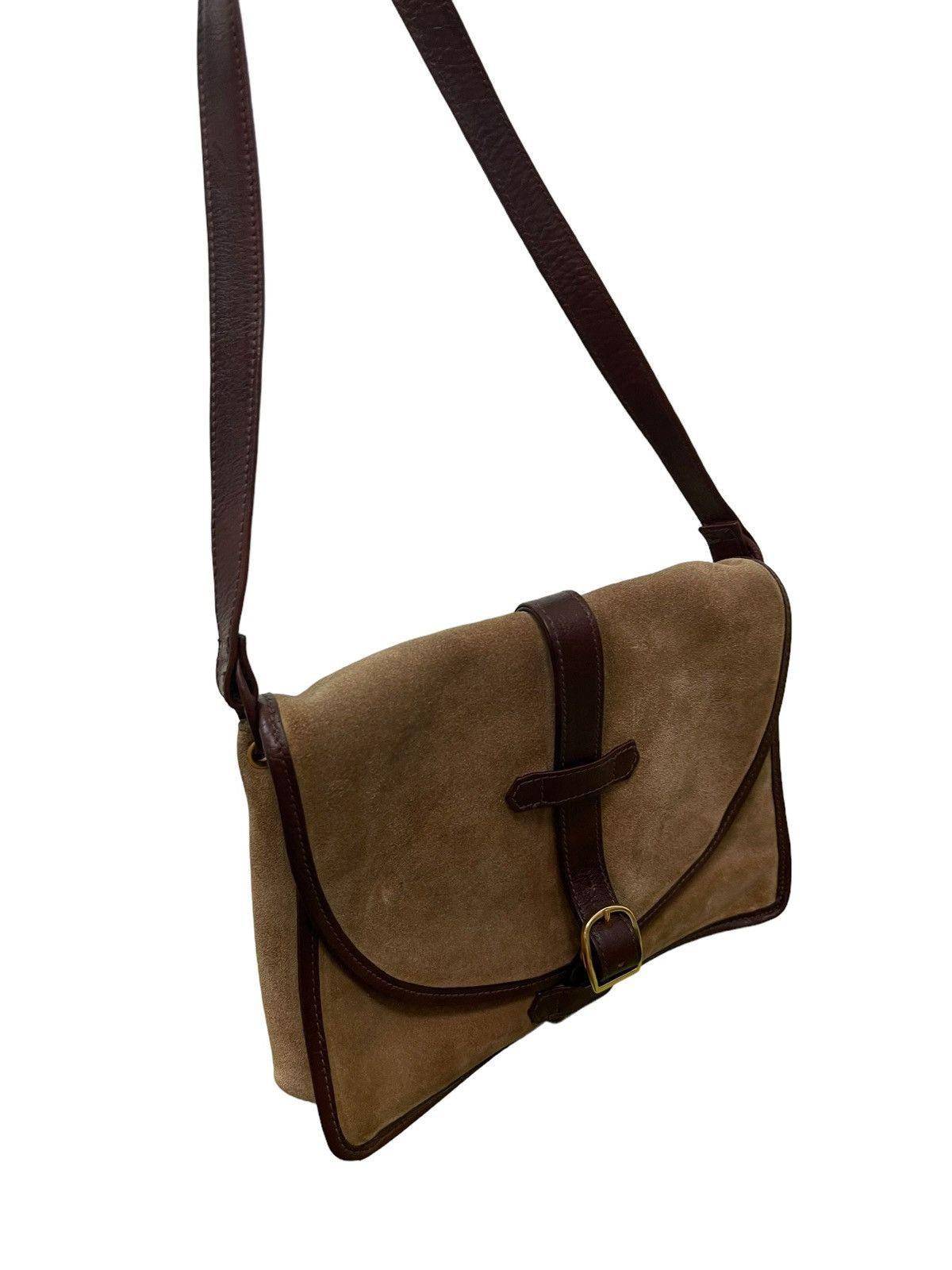 Valentino Full Leather Suede Valentino Italy Cross Body Bag 3🟩 Size ONE SIZE - 3 Thumbnail