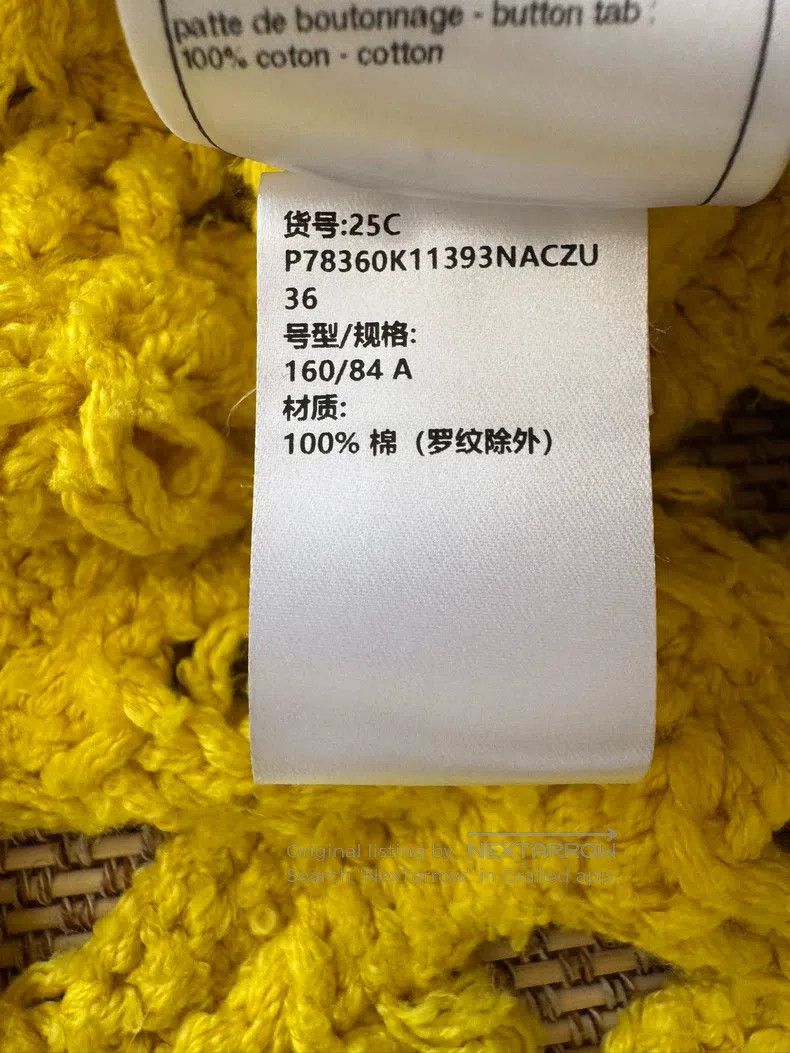 Chanel Chanel Early Spring Series Yellow Hollow Coat Size XS / US 0-2 / IT 36-38 - 6 Thumbnail