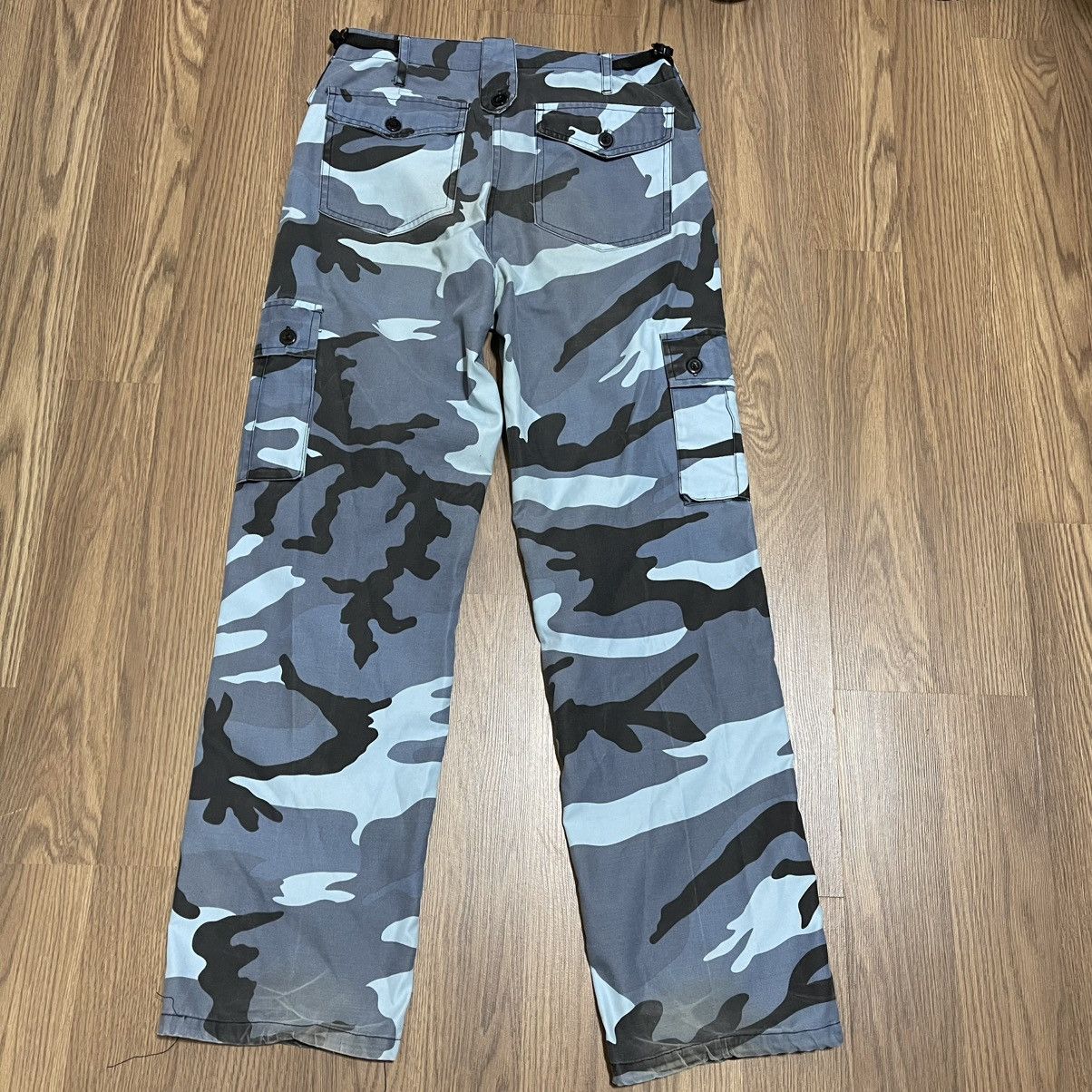 Vintage Rare Vintage army military blue camo cargo pants 34 32 30 Size US 34 / EU 50 - 5 Thumbnail