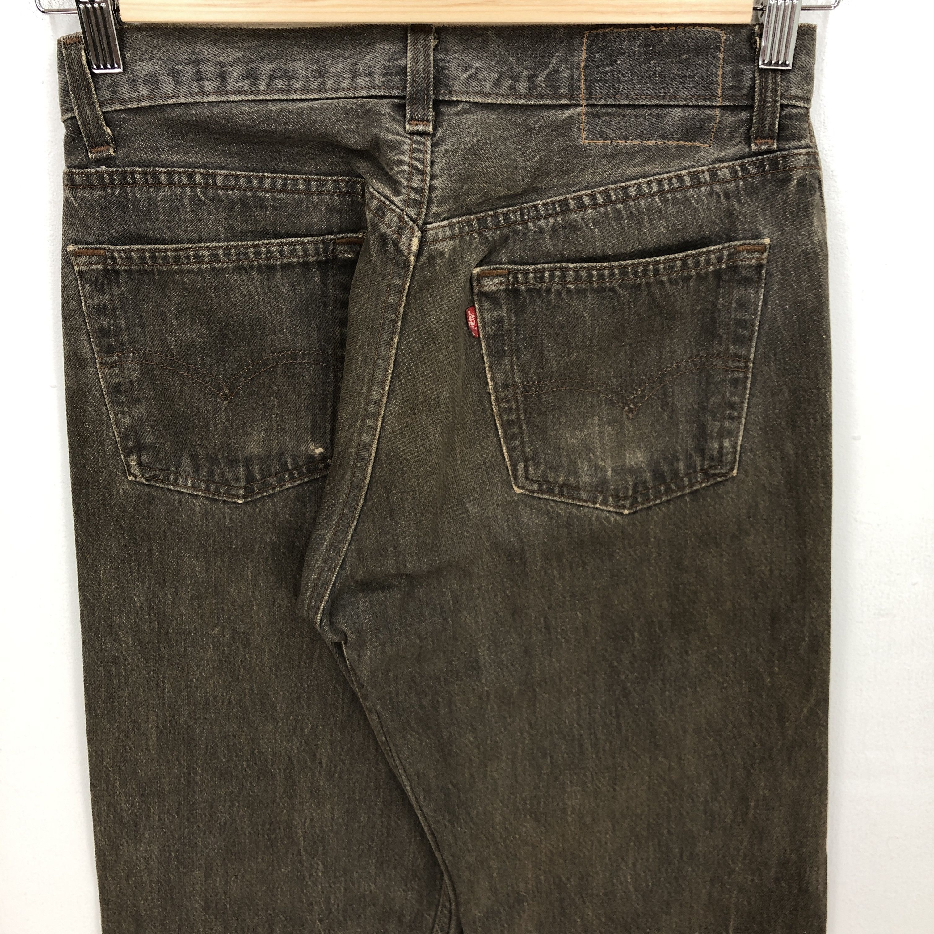 Levi's Vintage Levi's Faded Black Jeans Levis 501 Ash Gray Denim Size 28" / US 6 / IT 42 - 3 Thumbnail