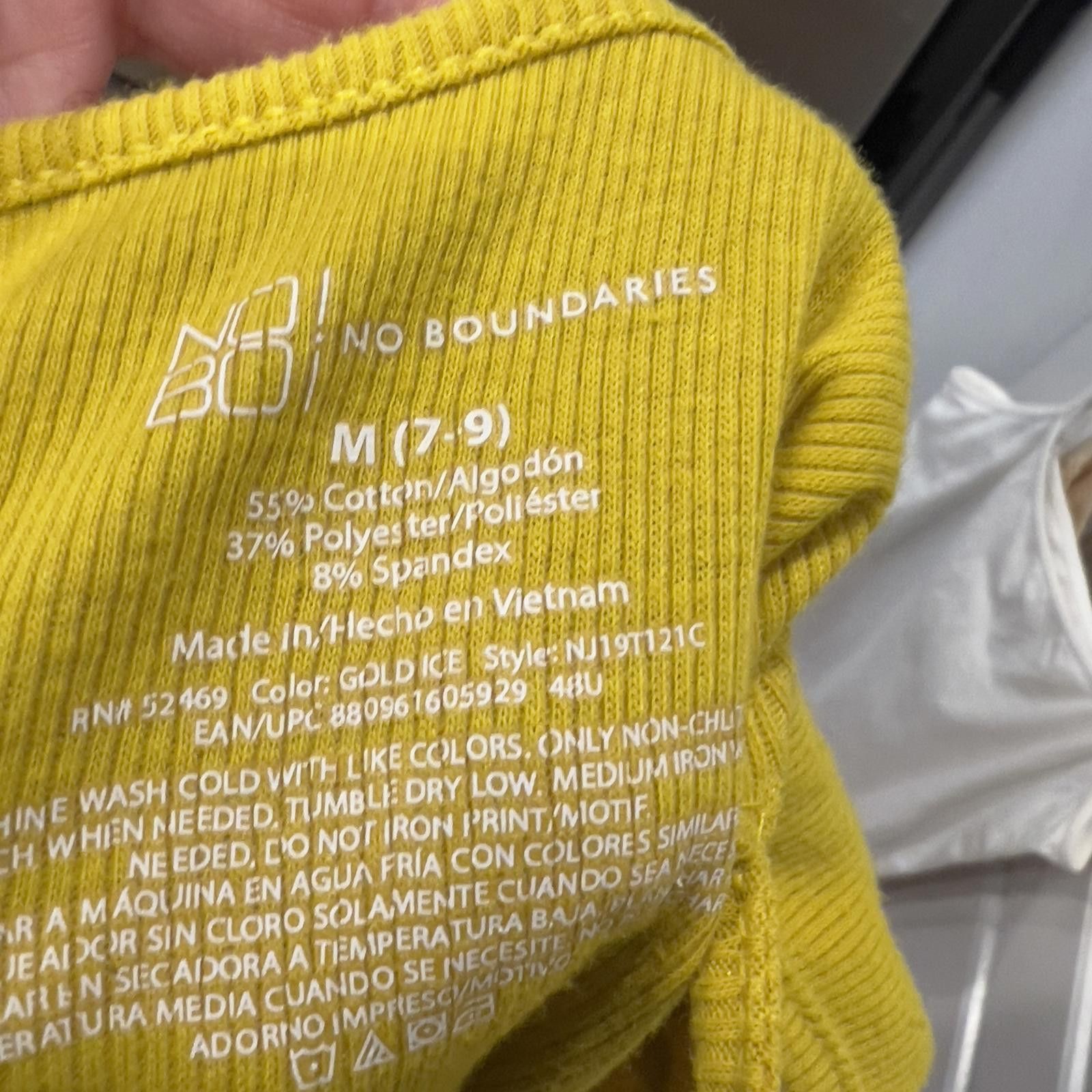 Other No Boundaries Women's Yellow Camisole Top, Size M (7-9) Size M / US 6-8 / IT 42-44 - 3 Thumbnail