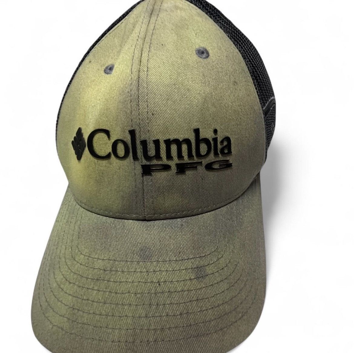 Columbia Columbia Olive Green/Black Sun Burst Distress Snapback Hat Size ONE SIZE - 1 Thumbnail