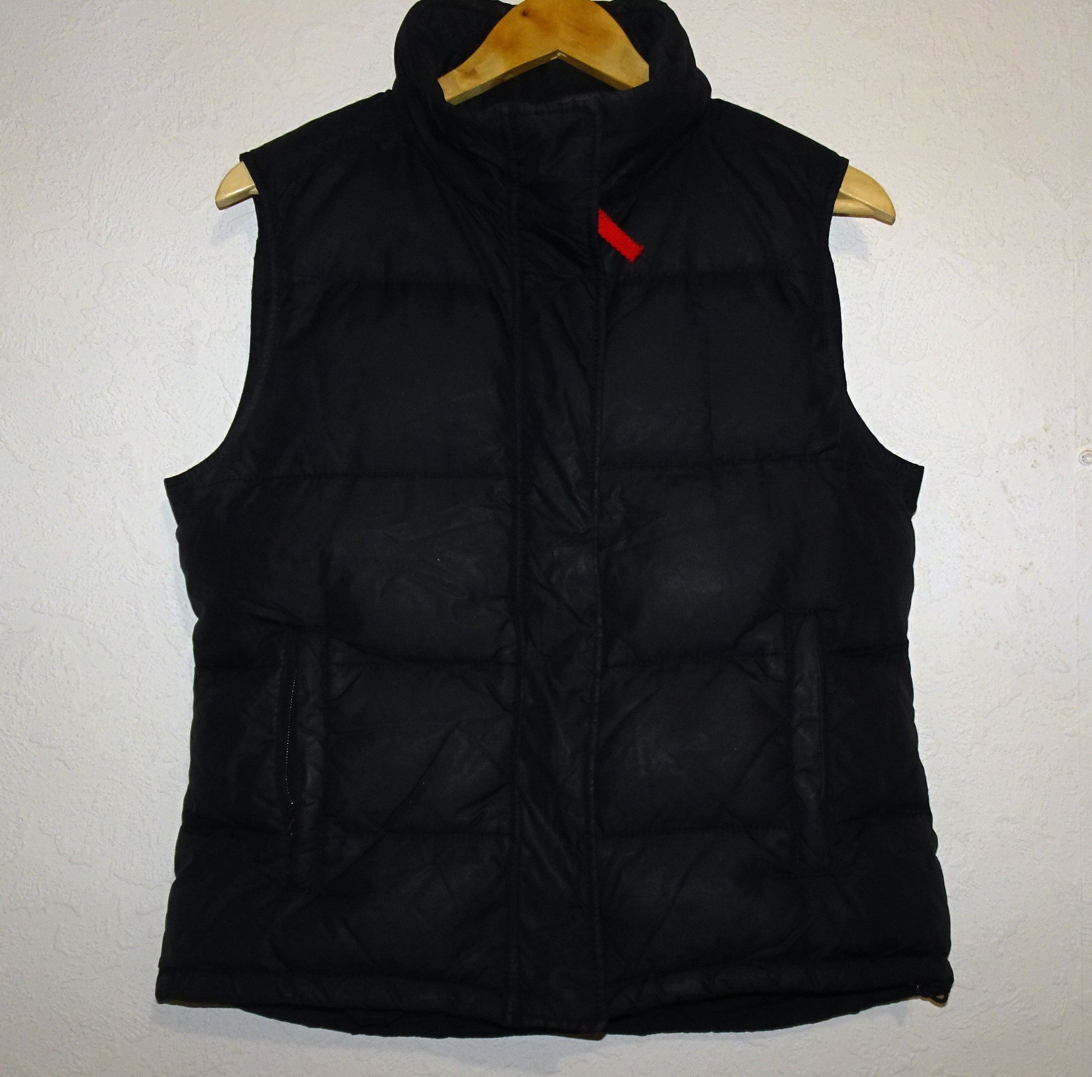 image of Prada Hooded Multipocket Down Vest in Black, Men's (Size Small)