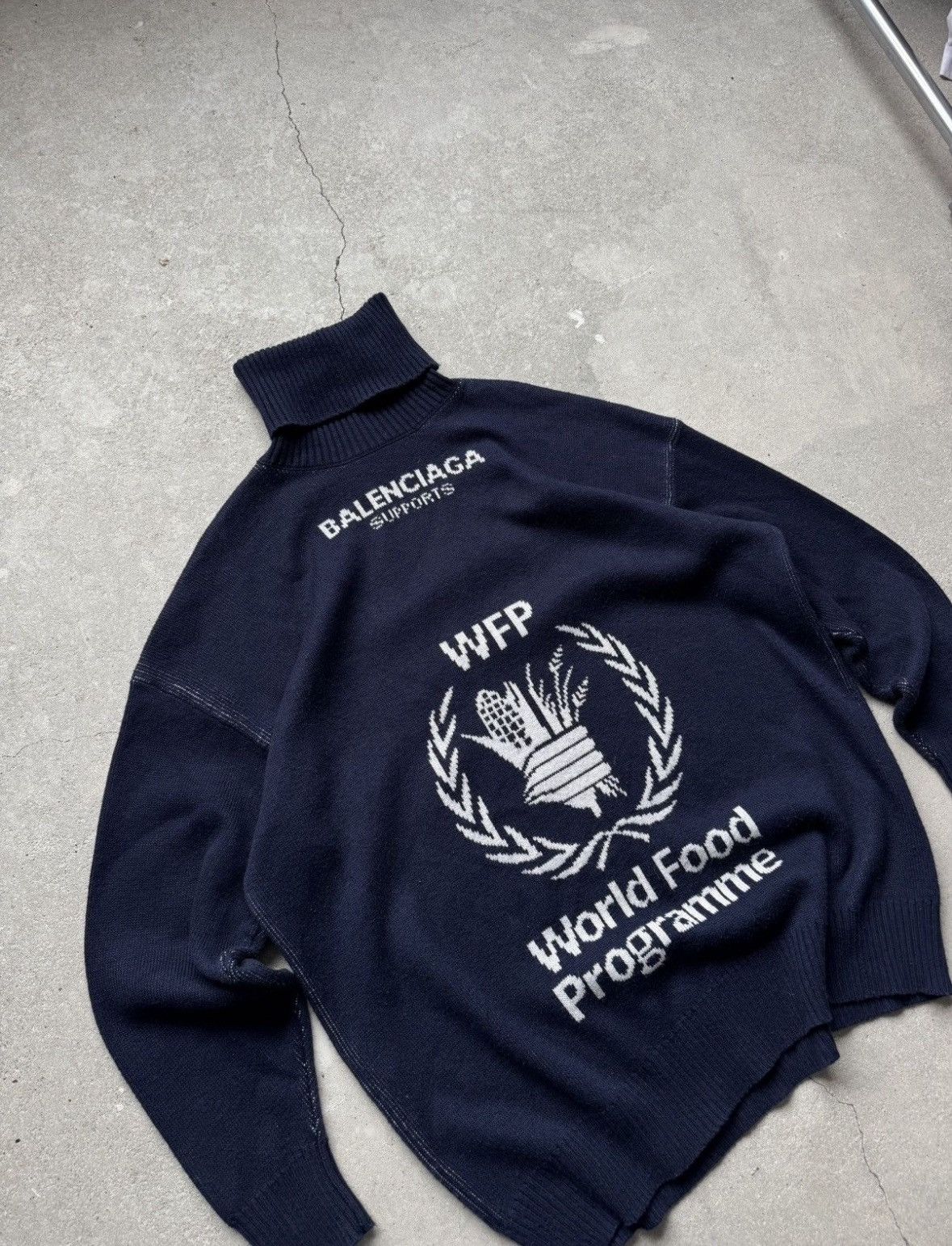 Balenciaga BALENCIAGA SUPPORT WFP Knit Sweater Size US L / EU 52-54 / 3 - 3 Thumbnail