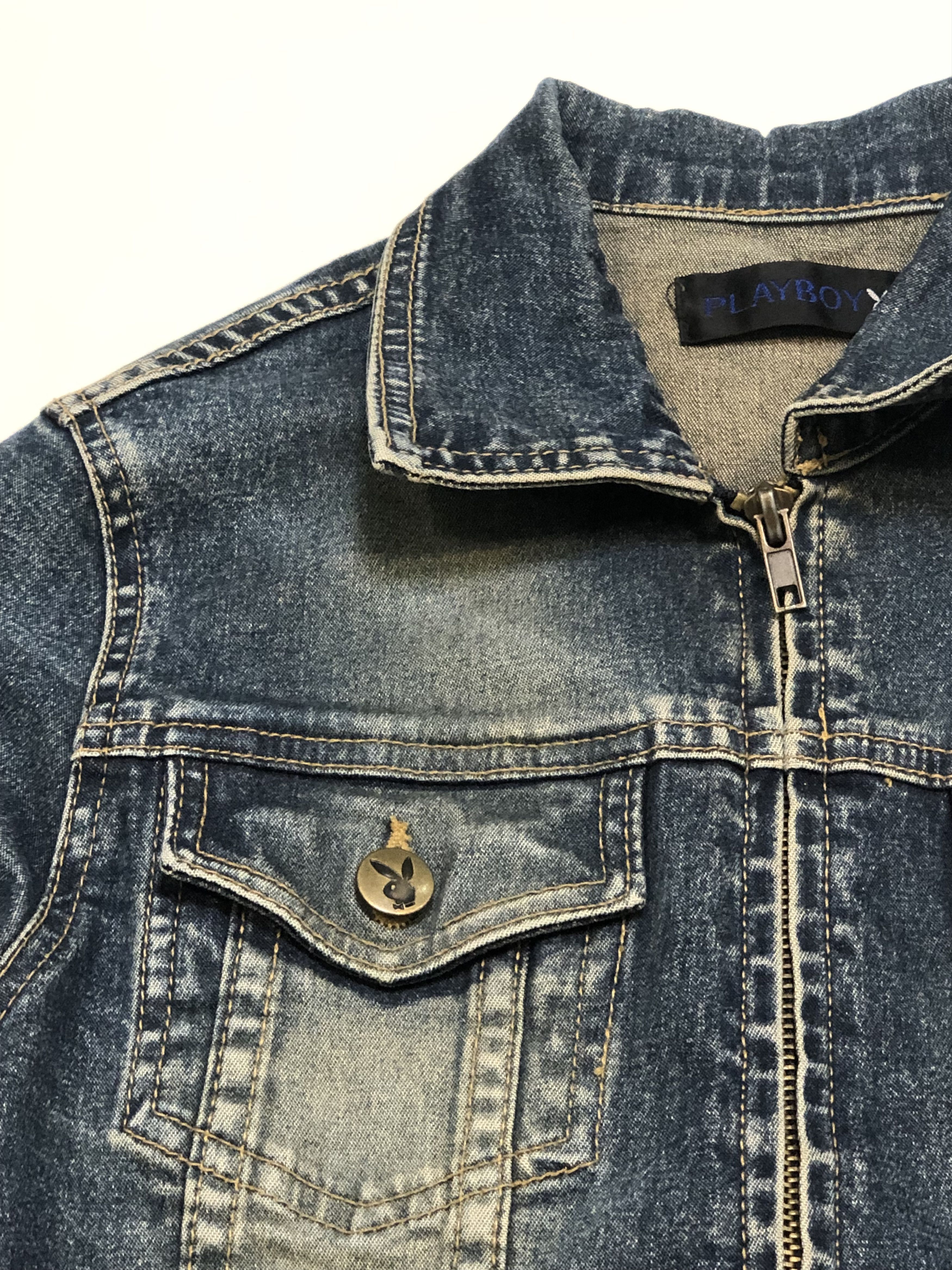 Playboy Vintage Playboy old school Denim jacket 90s Size M / US 6-8 / IT 42-44 - 5 Thumbnail