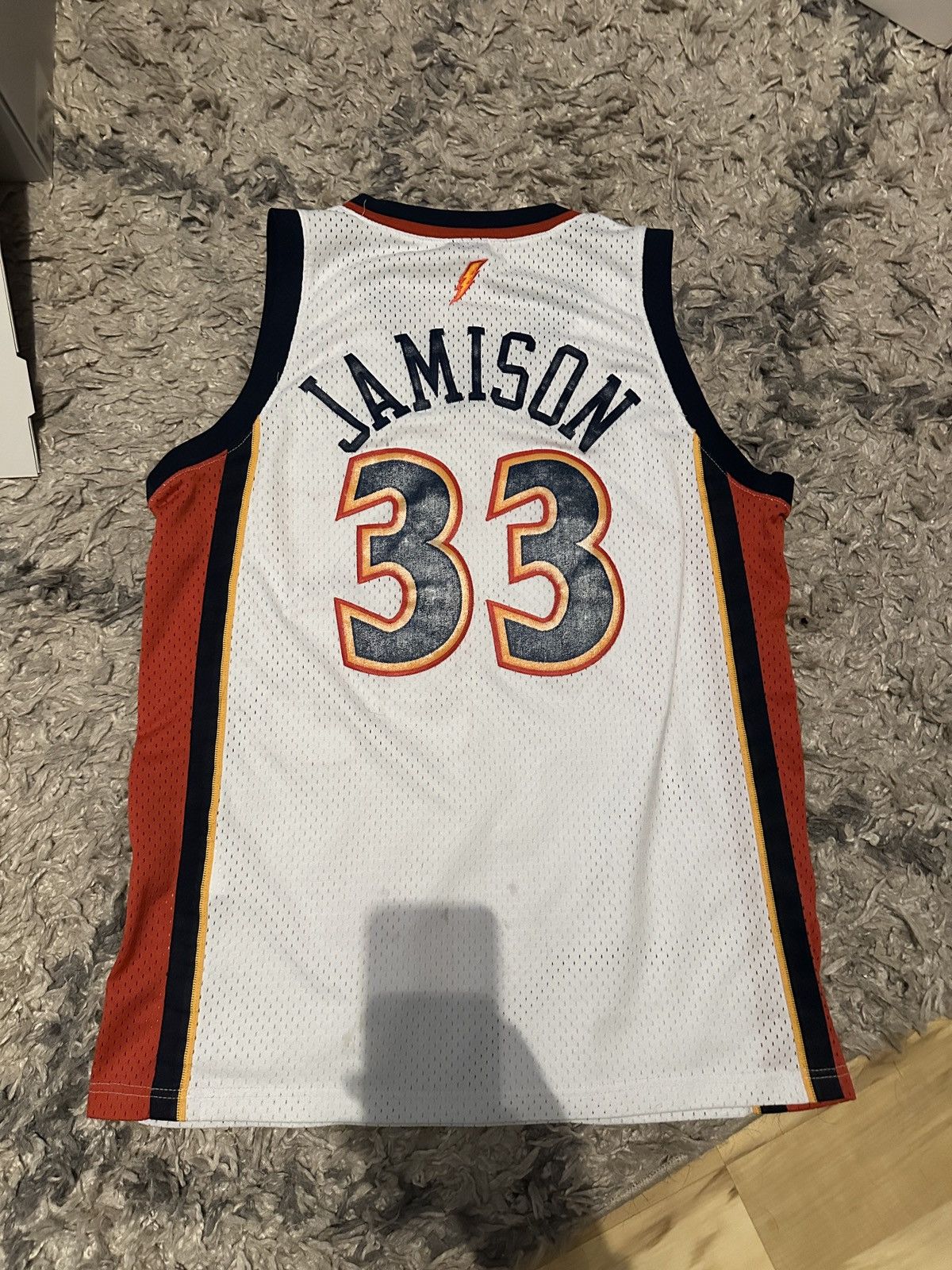 Nike × Vintage Vintage Nike Antawn Jamison #33 Golden State Warriors Jersey Size US M / EU 48-50 / 2 - 2 Thumbnail