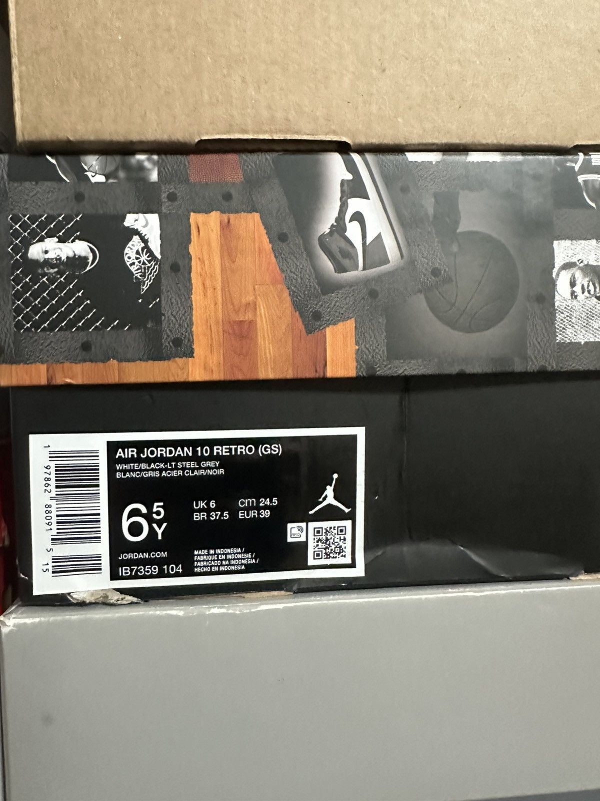 Jordan Brand Size 6.5 - Jordan 10 Retro Steel (2025) (GS) (IB7359-104) Size US 6.5 / EU 39-40 - 7 Thumbnail