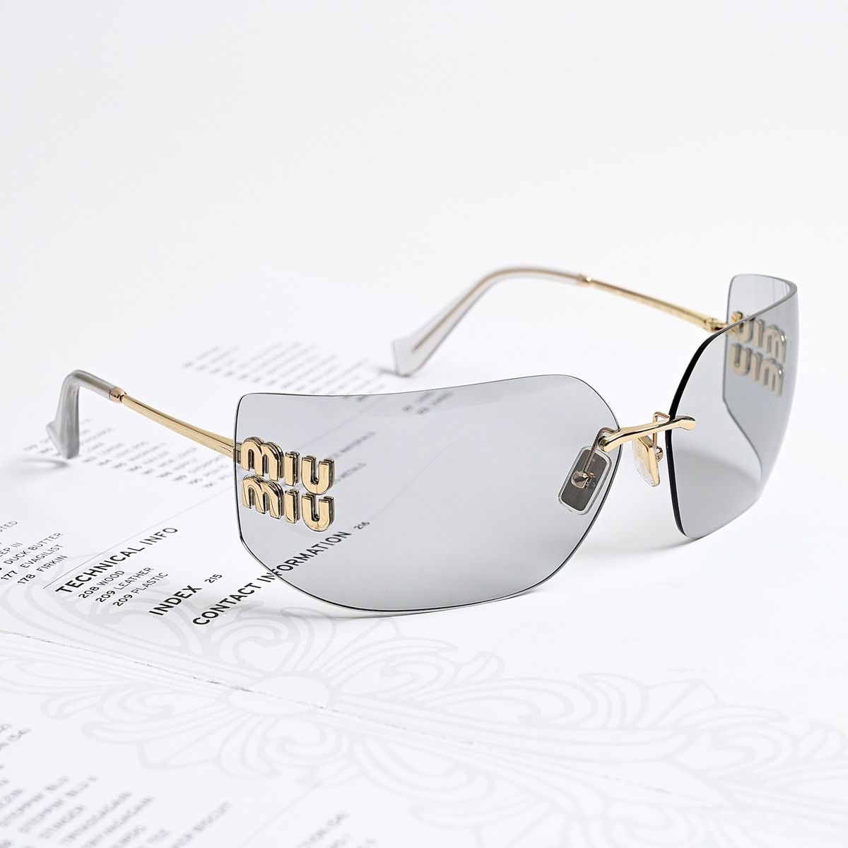 Miu Miu MIU MIU 0MU 54YS SUNGLASSES Size ONE SIZE - 4 Thumbnail