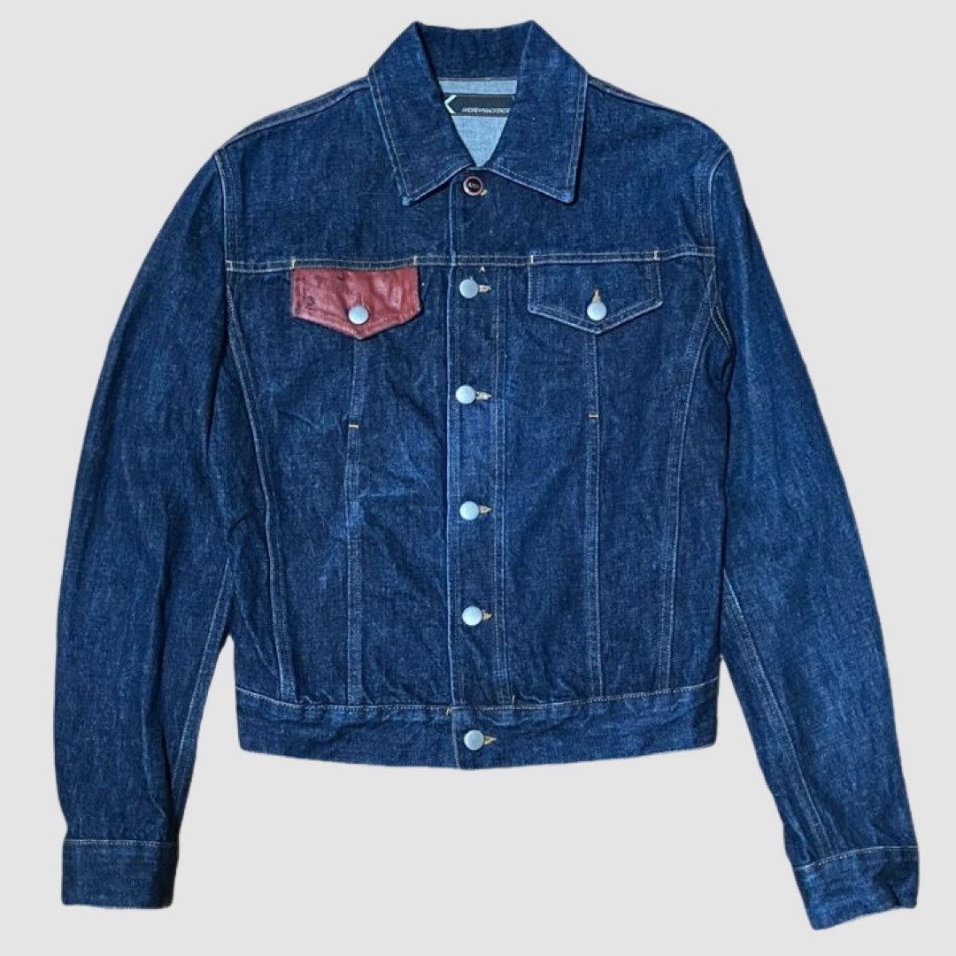 Andrew Mackenzie Andrew Mackenzie Early 2000s Denim Jacket Hand-Painted Size US S / EU 44-46 / 1 - 1 Thumbnail