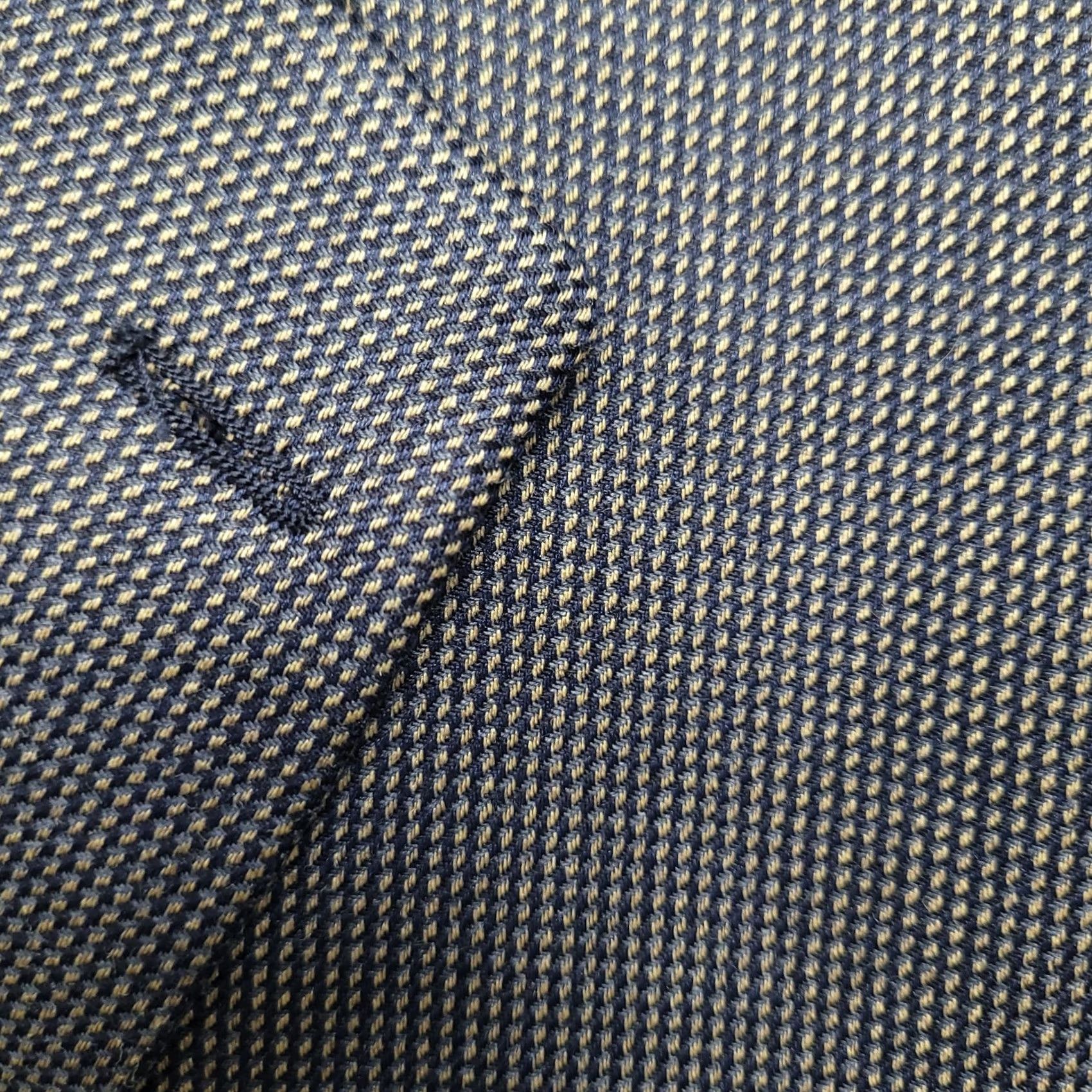 Ralph Lauren Lauren Ralph Lauren Blazer Men 44L Wool Silk Blue Polka Dot Tweed Notch Long Sleeve Jacket Suit Jacket Casual Business Party/Cocktail City Preppy Mens Size 44R - 3 Thumbnail