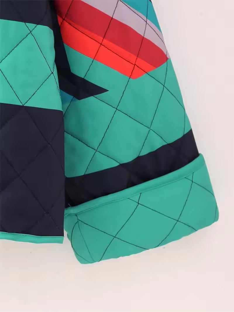 Japanese Brand Geometric Print Spliced Oversize Cardigan Jacket Size M / US 6-8 / IT 42-44 - 7 Thumbnail