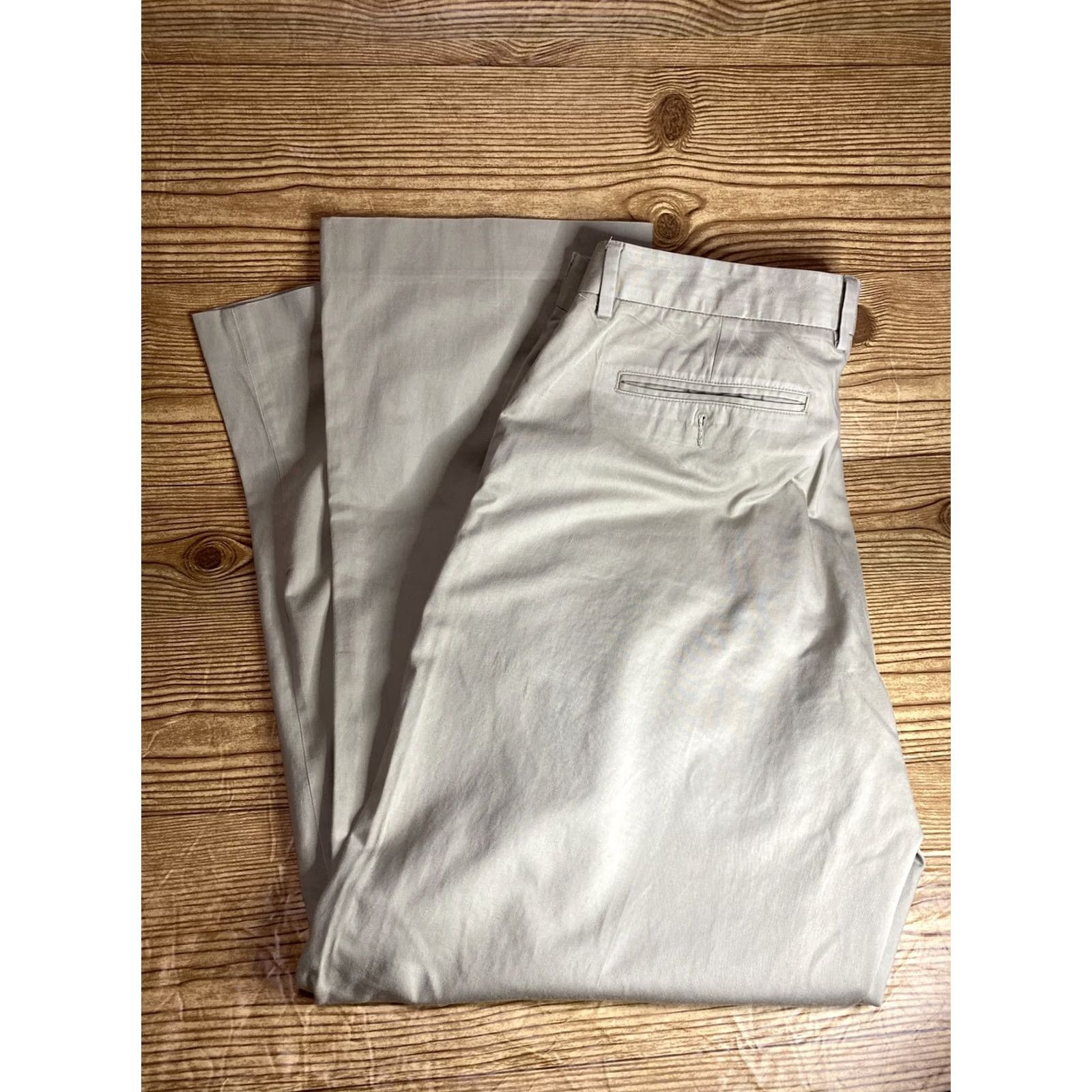 Gap Gap Mens Slim Fit Chino Pants Beige Flat Front 38x32 Knit Cotton Blend Stretch Regular Pants Mens Boys? No Size US 38 / EU 54 - 5 Thumbnail