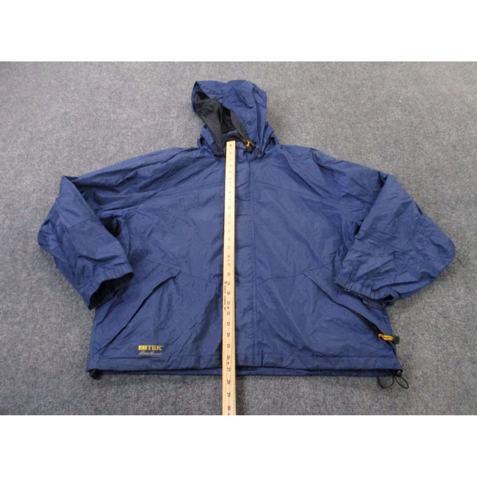 Eddie Bauer Eddie Bauer Jacket Men L Blue Ebtek Hiking Rain Coat Outdoor Windbreaker Zip Full Zip Hooded Water Resistant Lightweight Pockets Size US L / EU 52-54 / 3 - 3 Thumbnail