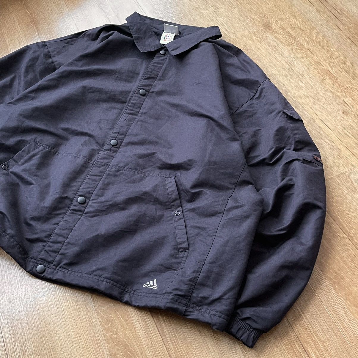 Adidas 90s Vintage Adidas Logo Oversized Coach Bomber Jacket Size US XL / EU 56 / 4 - 8 Thumbnail