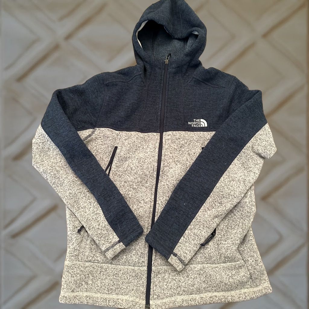 The North Face The North Face Sweatshirt Full Zip Hooded Polyester Gray Blue Medium Men’s Mens Size US M / EU 48-50 / 2 - 1 Thumbnail