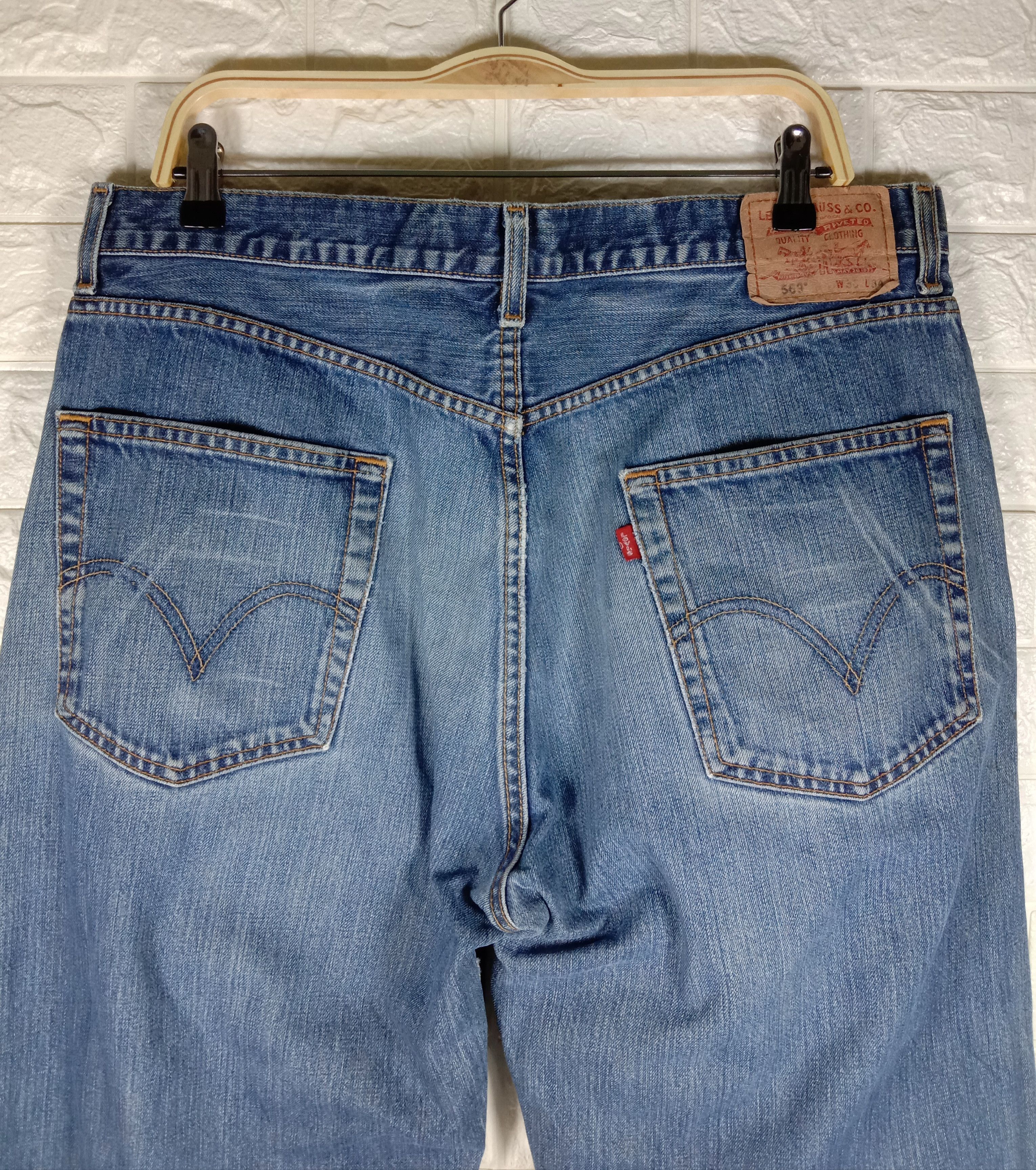 Levi's Vintage Levi’s 569 Jeans Loose Straight Distressed Denim Size US 36 / EU 52 - 6 Thumbnail