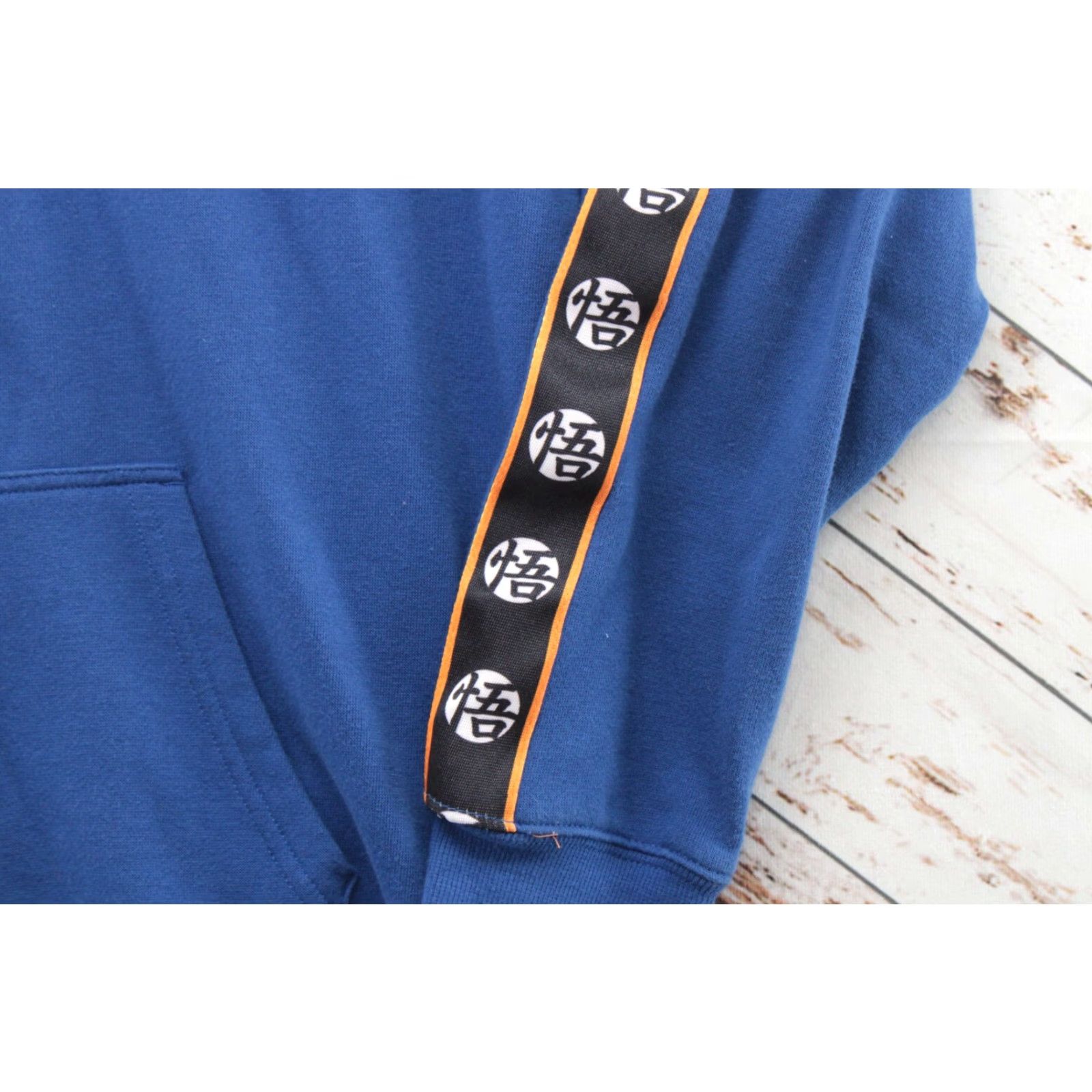 Vintage Dragon Ball Z Hoodie Adult L Blue Embroidered Front Pocket Goku Anime Shirt Size US L / EU 52-54 / 3 - 4 Thumbnail