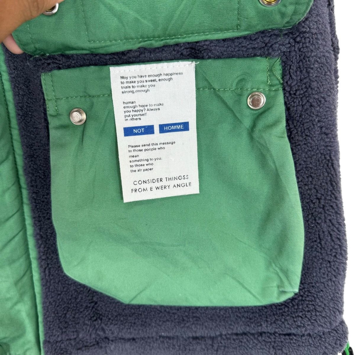 Vintage VINTAGE HAND MADE SAVE PLANET FLEECE VEST JACKET Size US M / EU 48-50 / 2 - 5 Thumbnail
