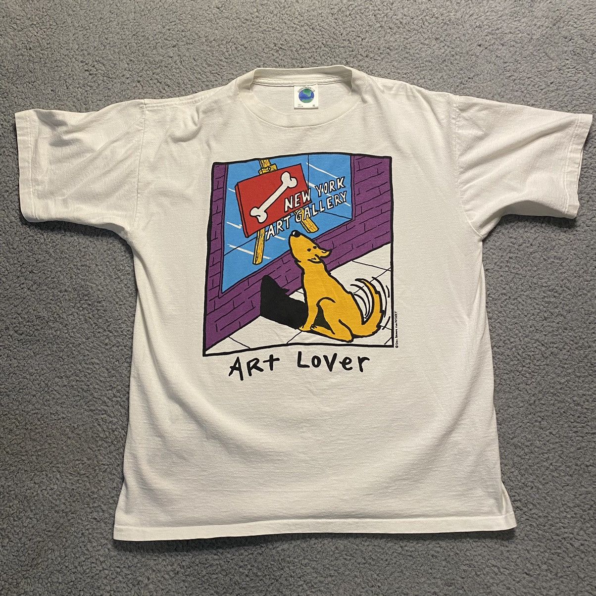 Vintage Vtg Art Lover Eric Brown NYART Single Stitch XL USA Size US XL / EU 56 / 4 - 1 Thumbnail