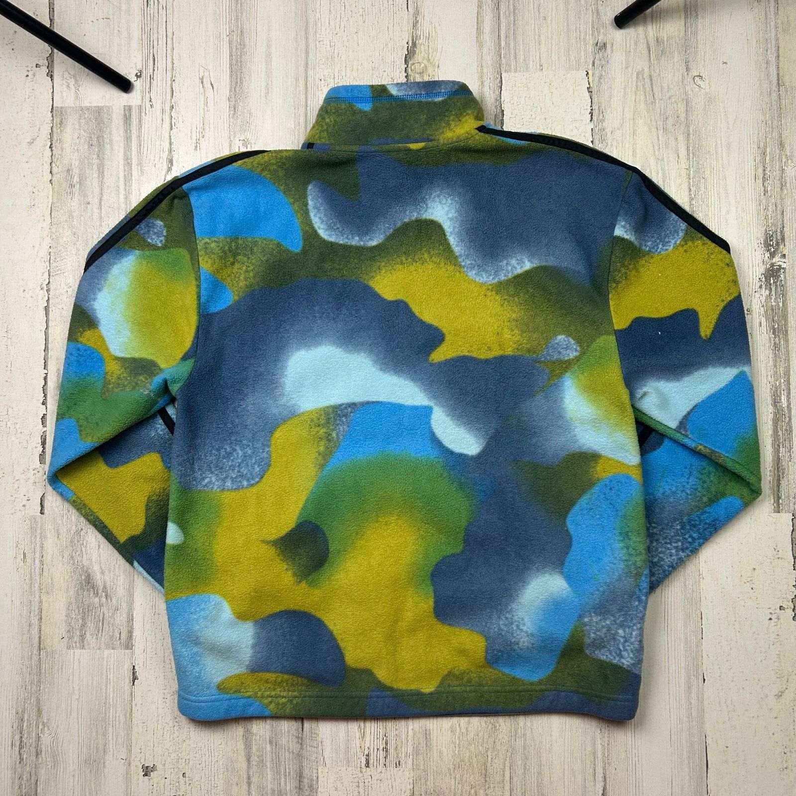 Adidas Adidas Youth Boys Pull-Over Abstract Quarter-Zip Sweater Size US XL / EU 56 / 4 - 8 Thumbnail