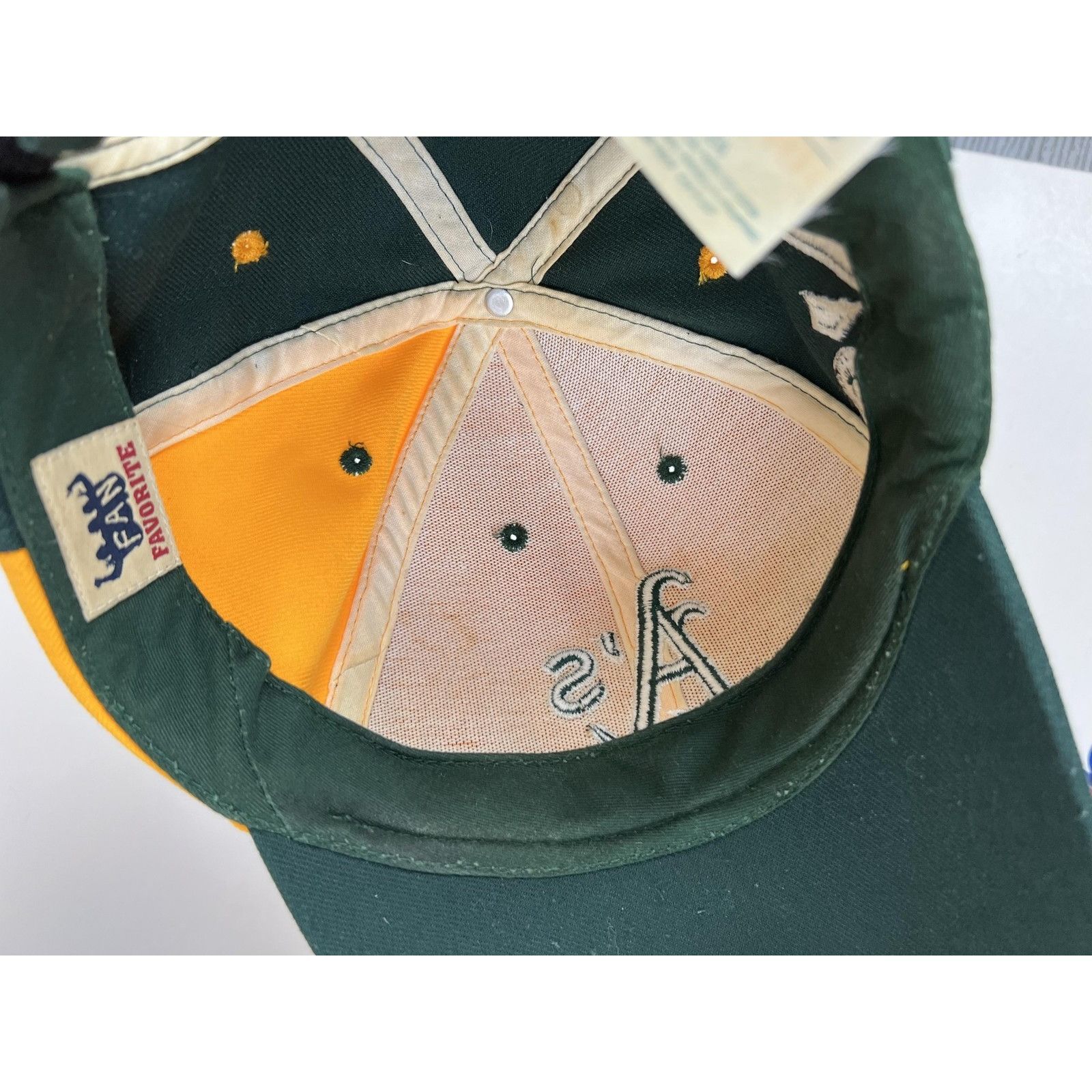 Other VTG Oakland Athletics Hat Cap Strap Back Mens Green MLB Base Size ONE SIZE - 7 Thumbnail