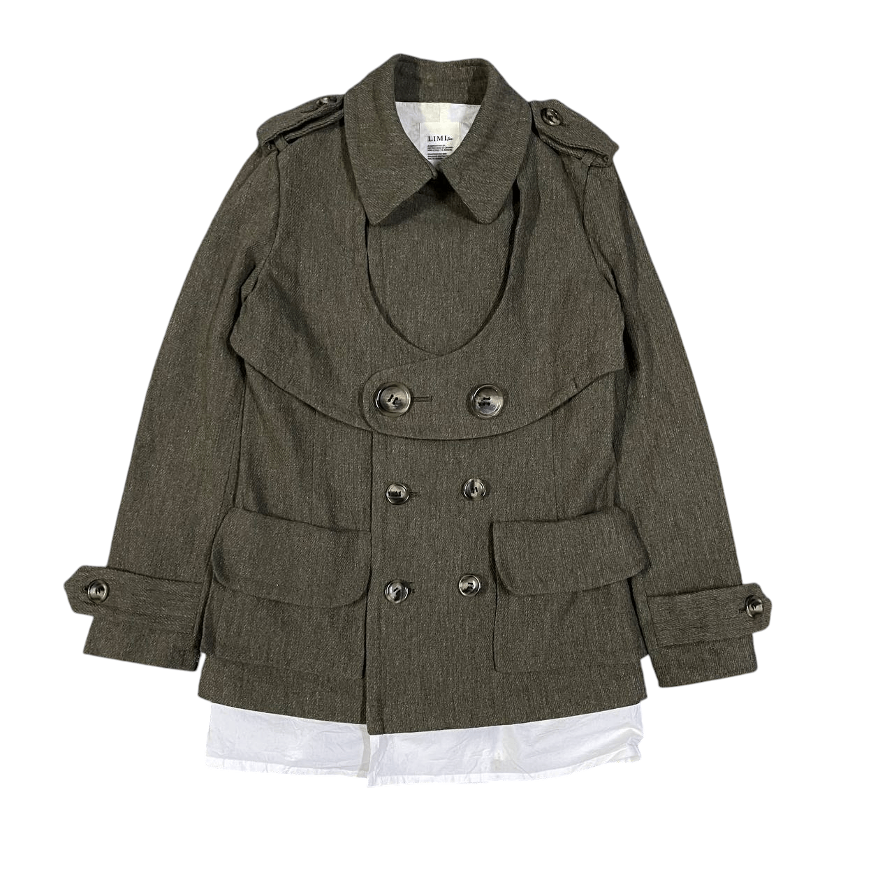 Yohji Yamamoto AW98 Yohji Yamamoto Limi Feu Wool Jacket Size US S / EU 44-46 / 1 - 1 Thumbnail
