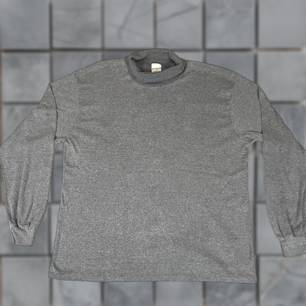 Vintage VINTAGE Steeple Chase Shirt Adult XL Gray 80s 90s Turtleneck USA Made 50/50 Size US XL / EU 56 / 4 - 1 Thumbnail