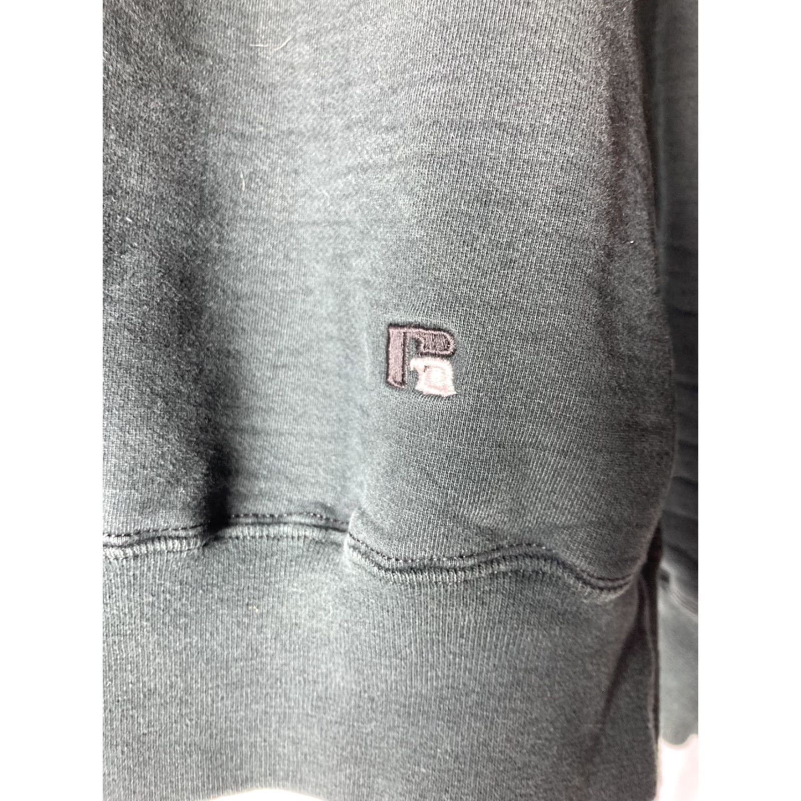 Vintage VINTAGE Russell Pro Cotton Reverse Weave Black Fade Sweatshirt L Mens 90s Pullover Size US L / EU 52-54 / 3 - 4 Thumbnail