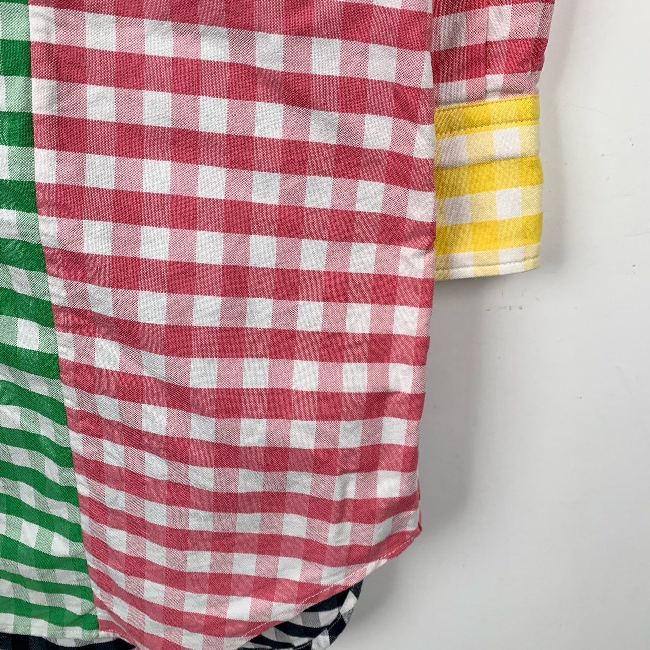 Thom Browne Thom Browne Colorblock Checkered Collar Cotton Long Sleeve S Size S / US 4 / IT 40 - 6 Thumbnail