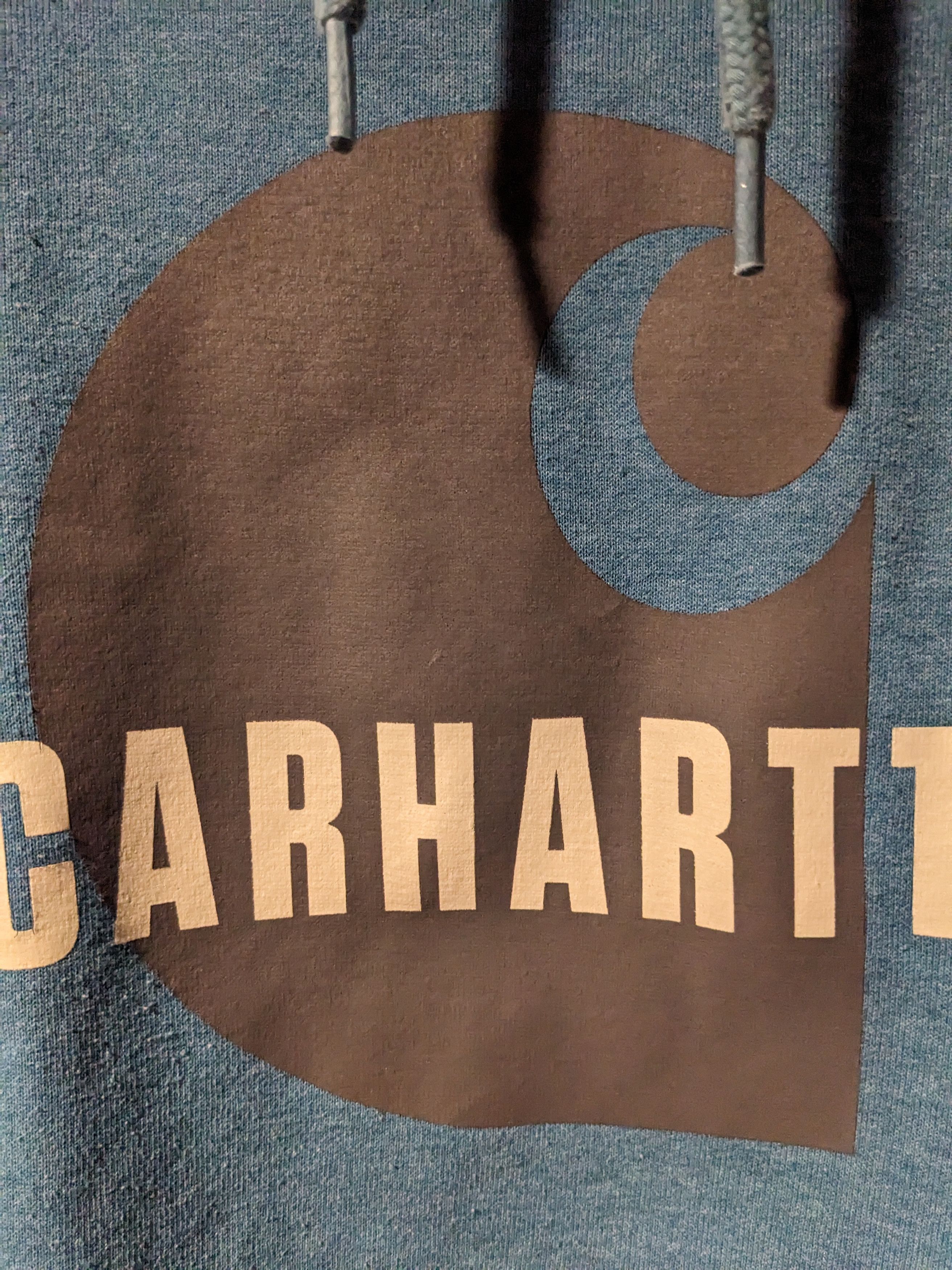 Carhartt × Designer Carhartt Logo Loose Fit Blue Medium Hoodie Size US M / EU 48-50 / 2 - 2 Thumbnail