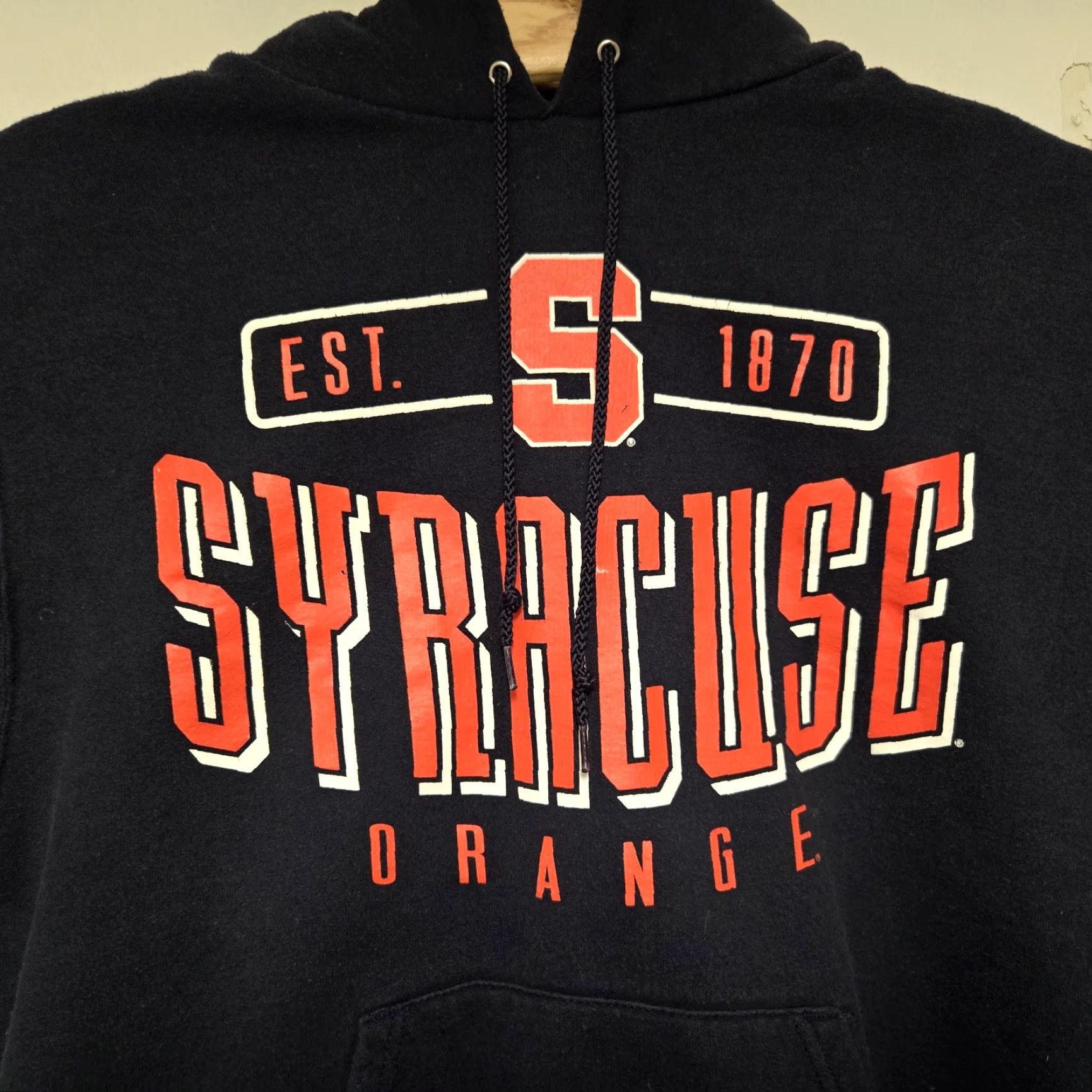 Champion Champion Hoodie Men M Navy Blue Y2K Syracuse University Logo Pullover Hooded All Seasons Basketball Gym & Training Size US M / EU 48-50 / 2 - 3 Thumbnail