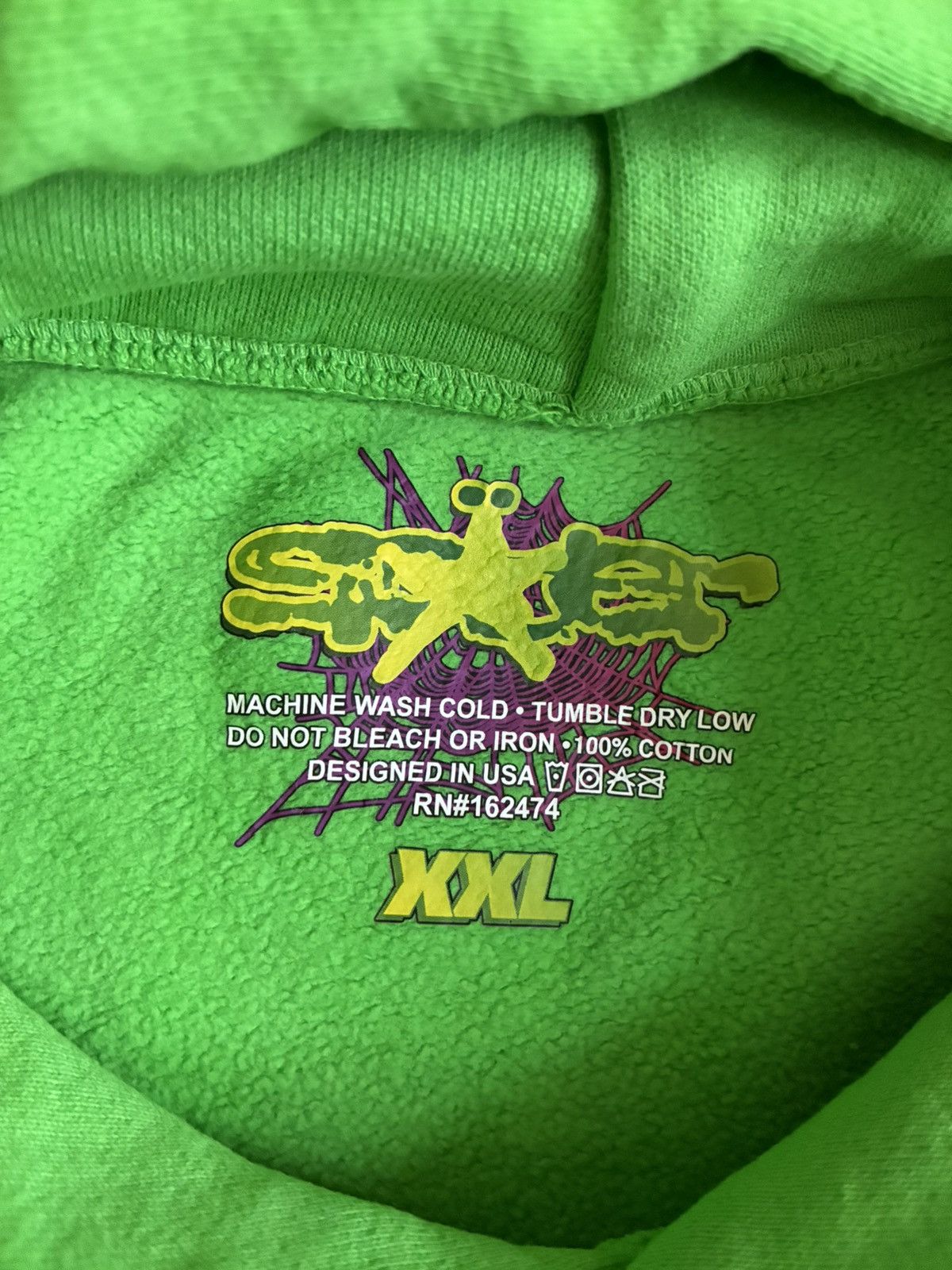 Sp5der Sp5der Rhinestone Web Hoodie Size US XXL / EU 58 / 5 - 4 Thumbnail
