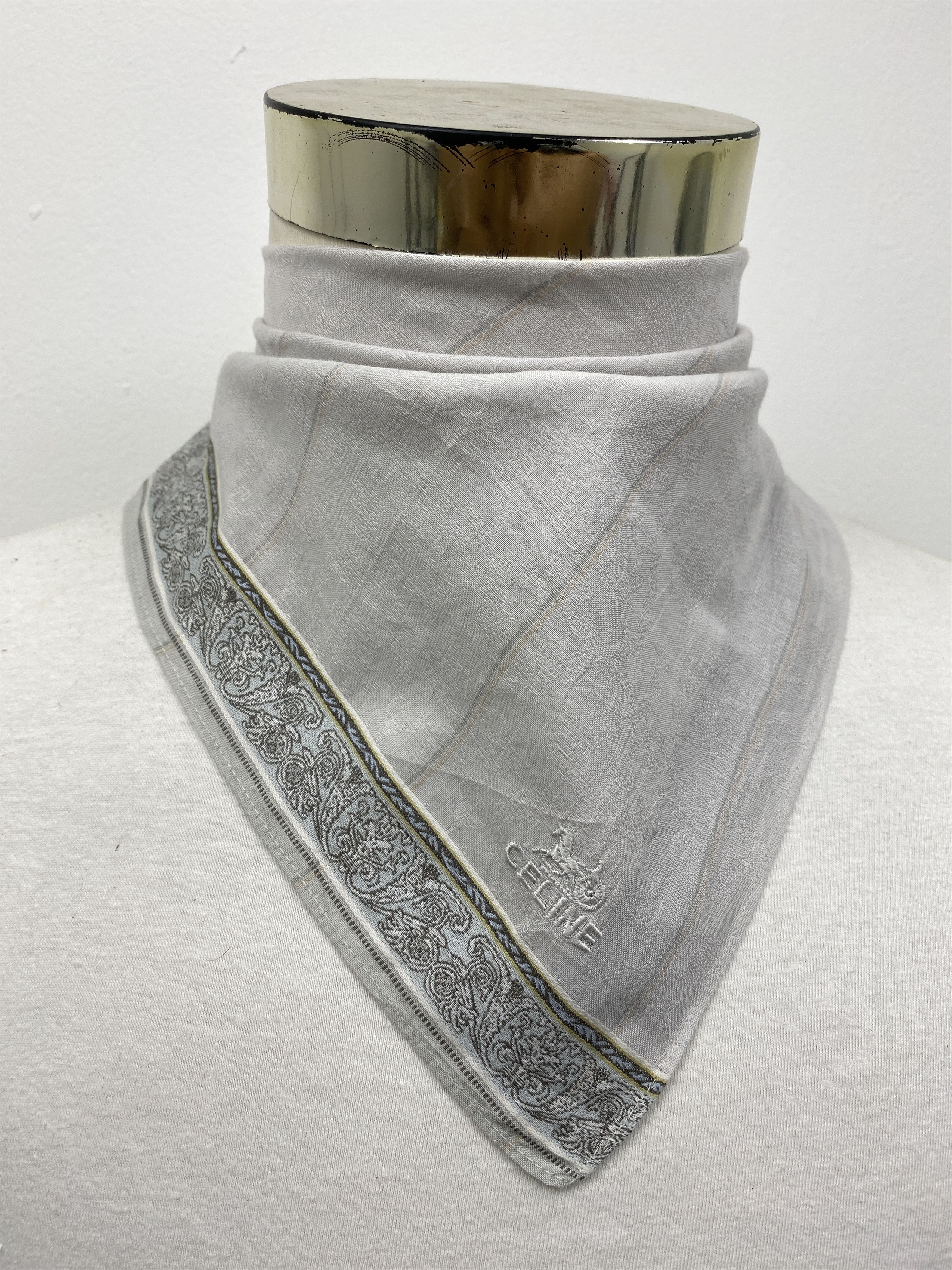 Celine × Vintage Celine Handkerchief / Bandana / Neckerchief HKC0272 Size ONE SIZE - 2 Thumbnail