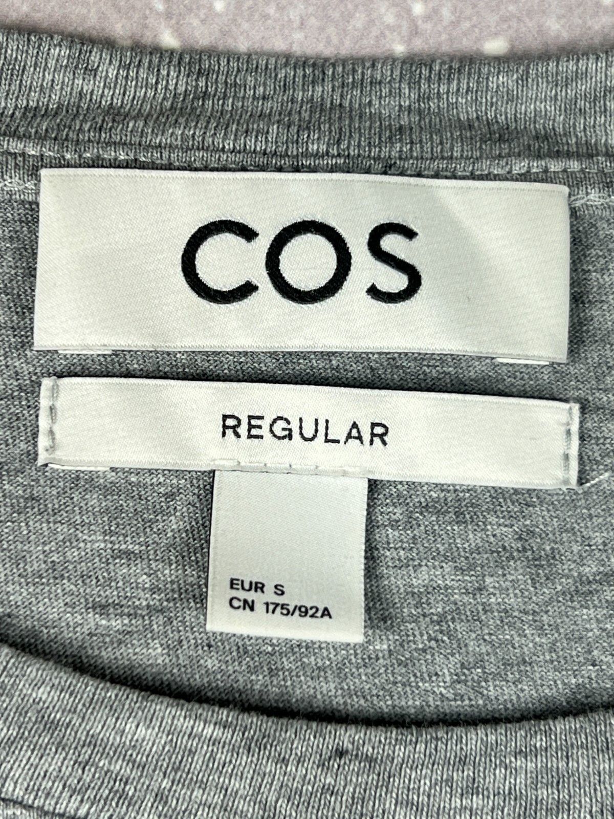 Cos COS Basic Cotton Gray T Shirt Mens Small Size US S / EU 44-46 / 1 - 4 Thumbnail