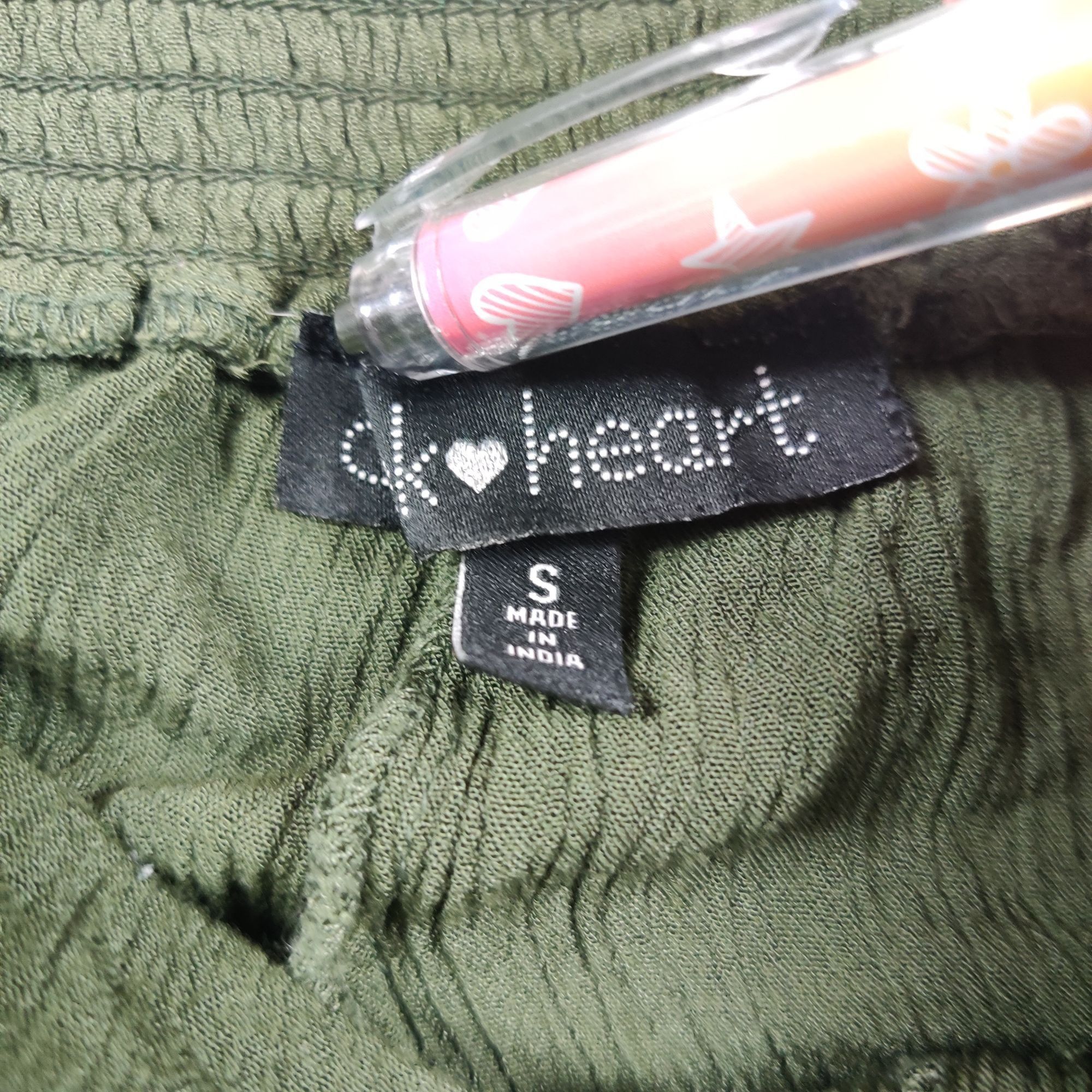 Other Derek Heart Small Green Ruffle Hem Shorts Waist Tie Belt Cas Size 27" / US 4 / IT 40 - 6 Thumbnail