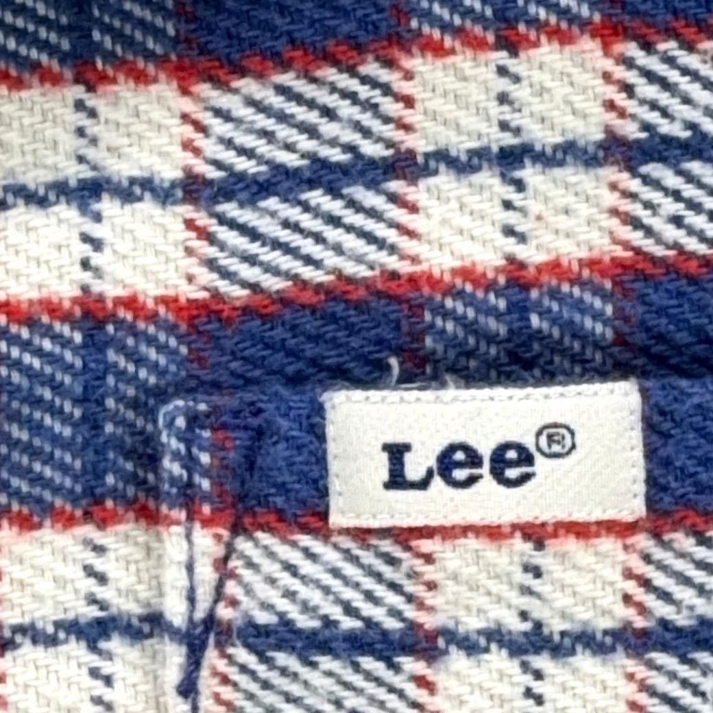 Lee Lee Shirt Plaid Flannel Shacket Workwear Pocket Button-Up Adult SMALL Blue White Red Size US S / EU 44-46 / 1 - 5 Thumbnail