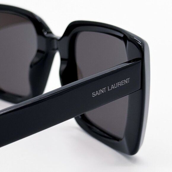 Saint Laurent Paris NEW SAINT LAURENT SUNGLASSES WOMEN BLACK SL497 001 Size ONE SIZE - 6 Thumbnail