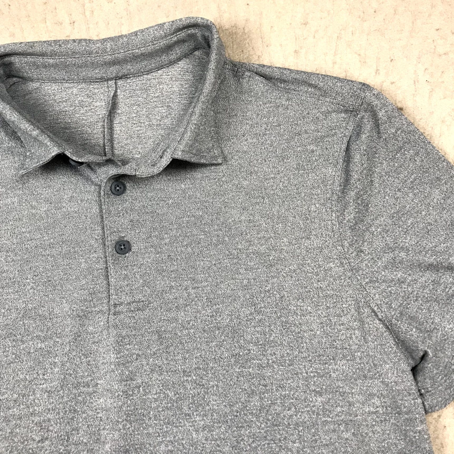 Lululemon Lululemon Polo Shirt Mens Medium Blue Gray Golf Pique Evolution Casual Active Shirt Polo Men M Blue Size US M / EU 48-50 / 2 - 3 Thumbnail