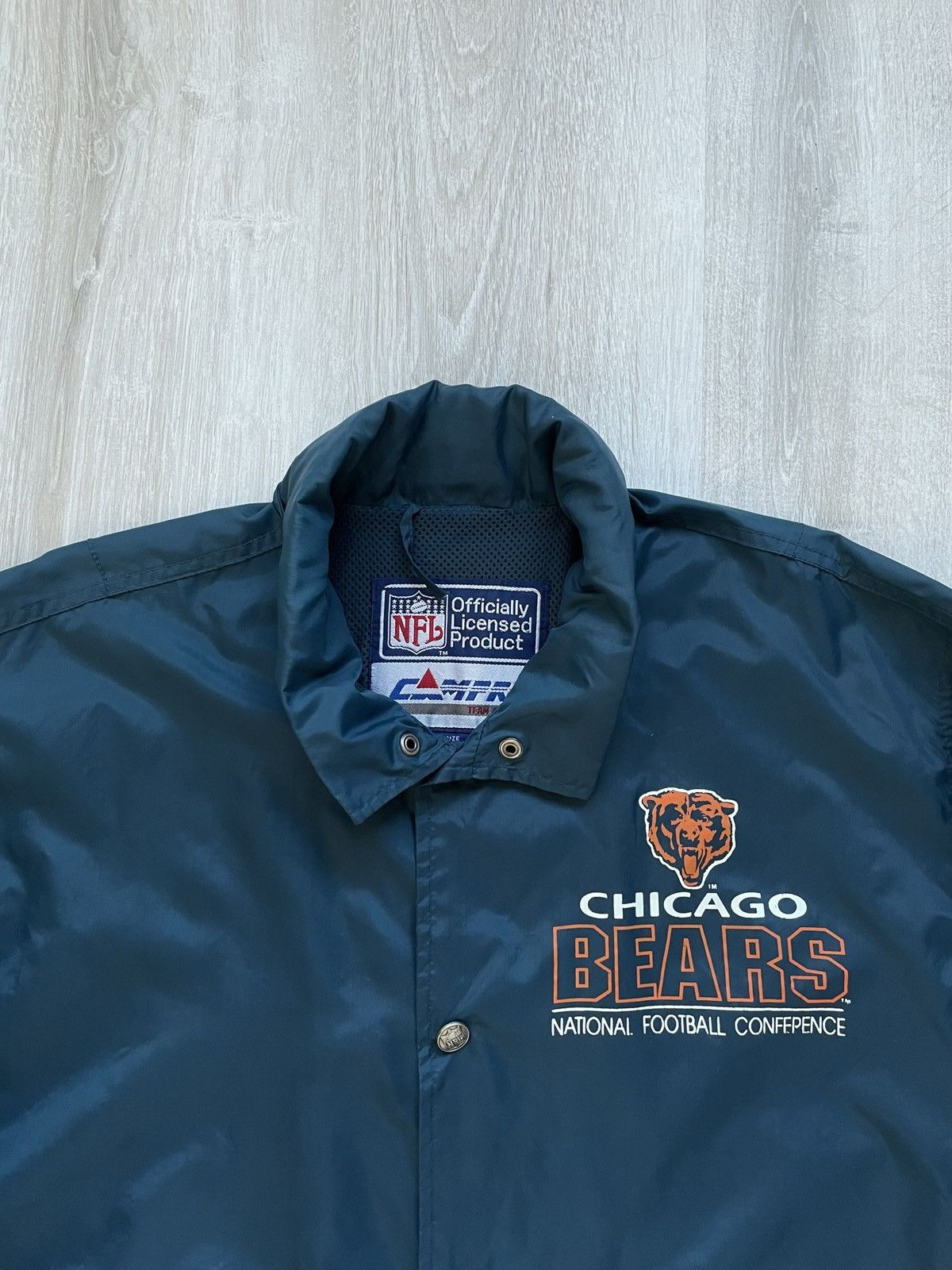 NFL × Vintage Vintage Chicago Bears National Football Conference Jacket Size US XL / EU 56 / 4 - 2 Thumbnail