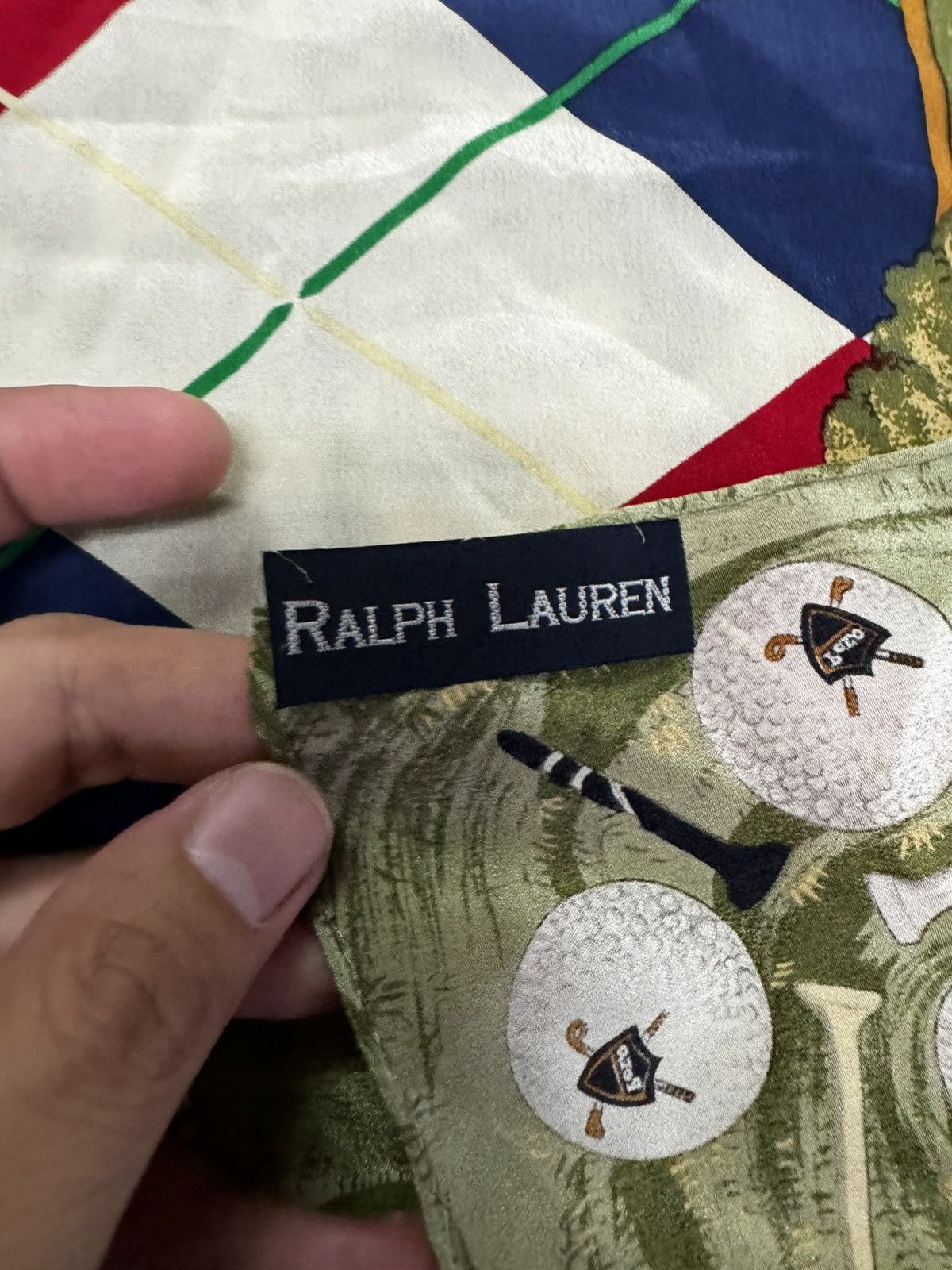 Polo Ralph Lauren POLO RALPH LAUREN SILK HANDKERCHIEF SCARF Size ONE SIZE - 4 Thumbnail