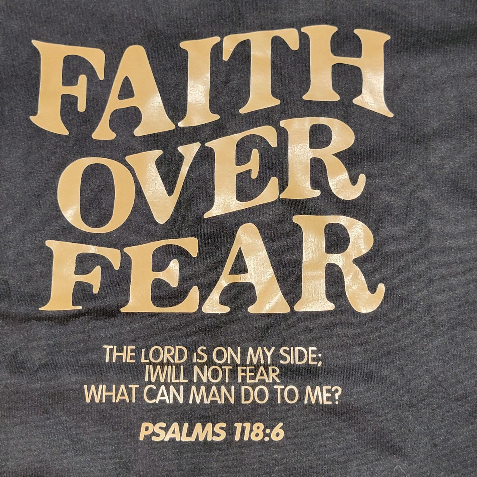 Other Faith Over Fear Unisex Hoodie "Psalms 118:6" - Size Large Size L / US 10 / IT 46 - 2 Thumbnail