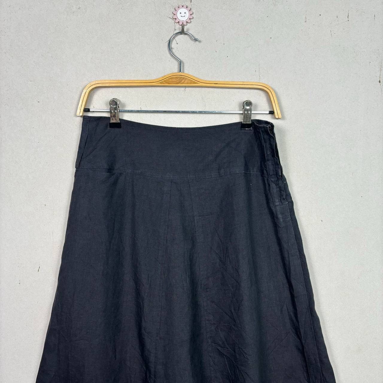 Margaret Howell Margaret Howell Black Midi Skirt Size 31" - 3 Thumbnail