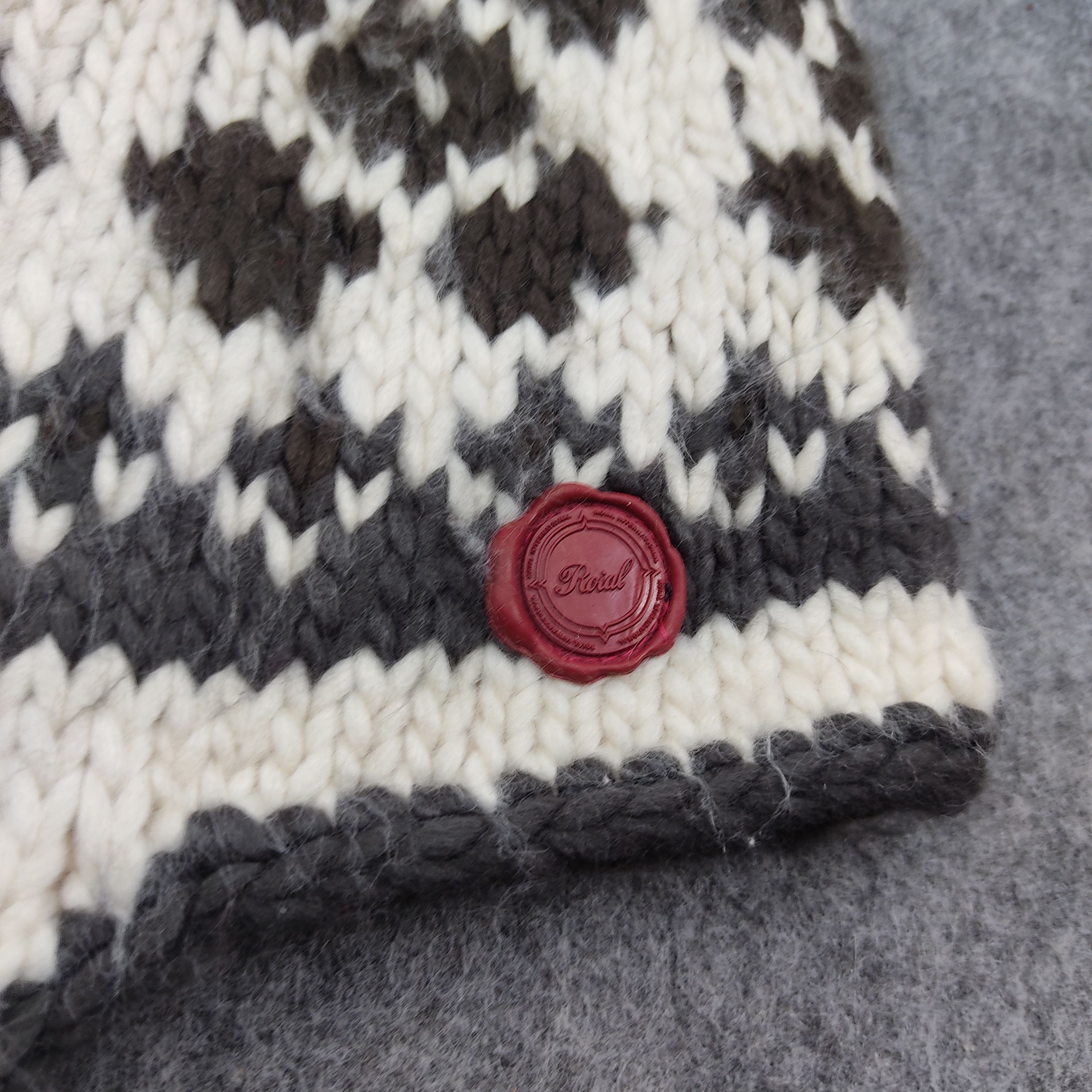 Japanese Brand Roial Knit Earflap Beanie / Snow Hat / Snow Cap Size ONE SIZE - 4 Thumbnail