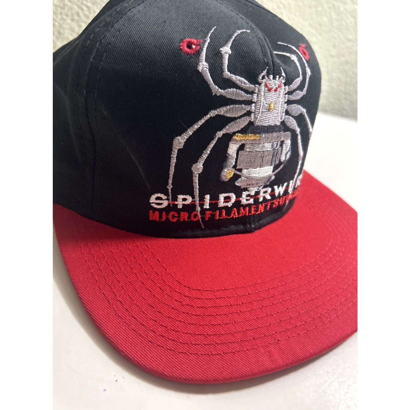 Vintage VINTAGE Youngan Spiderwire Hat One Size Black Mens 90s Snapback Adjustable Size ONE SIZE - 2 Thumbnail